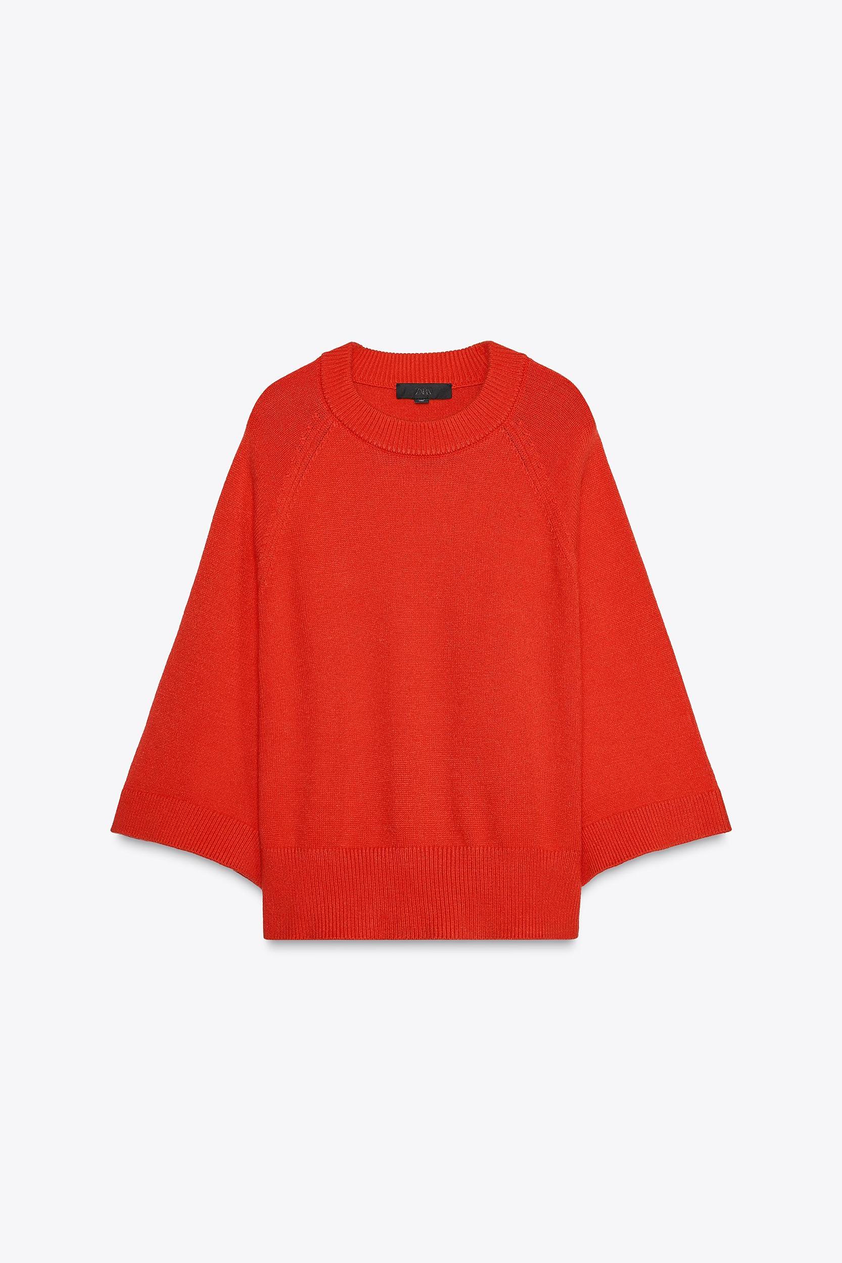 WIDE SLEEVE KNIT SWEATER Product Image