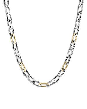 David Yurman Dy Madison Chain Necklace in Sterling Silver with 18K Yellow Gold, 18 Product Image
