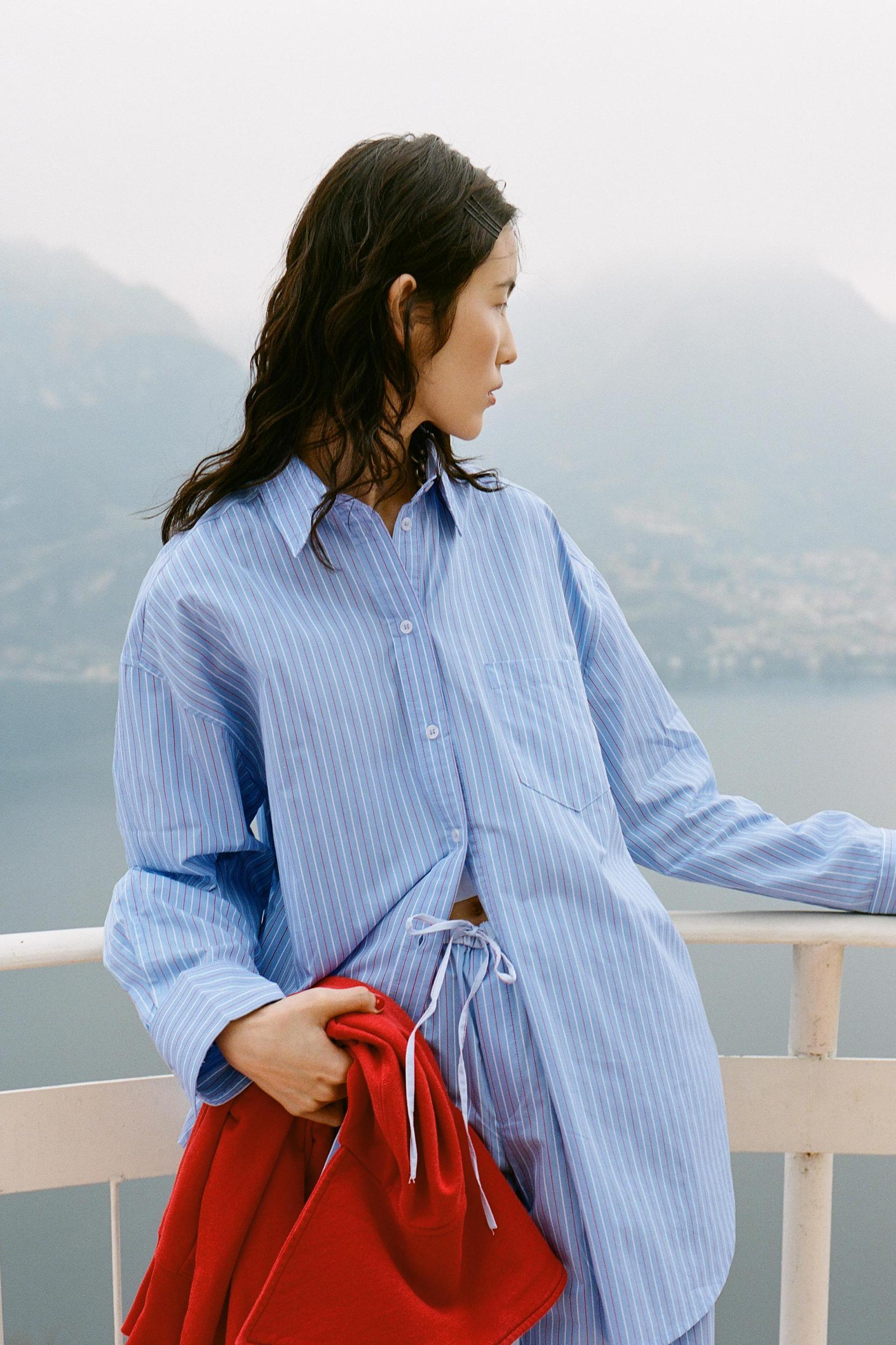 STRIPED PAJAMA PANTS Product Image