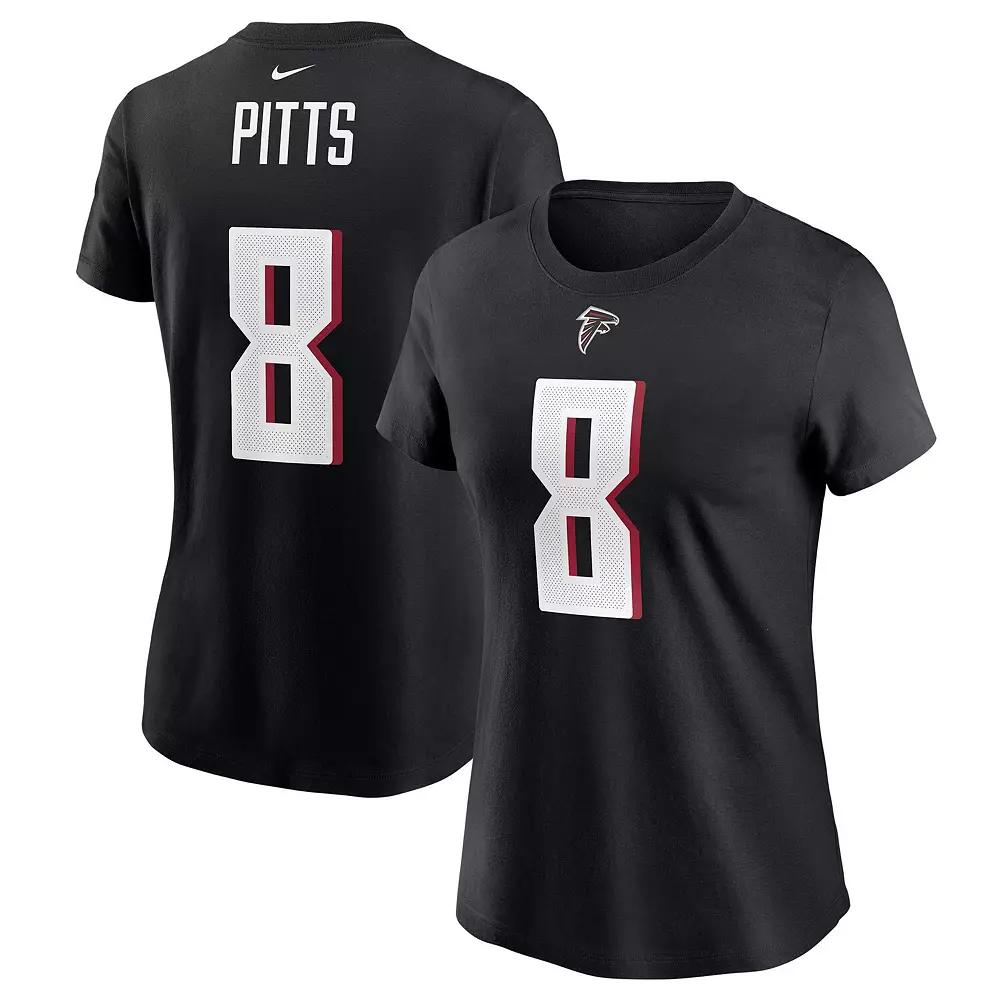 Women's Nike Kyle Pitts Black Atlanta Falcons Player Name & Number T-Shirt, Size: Small Product Image