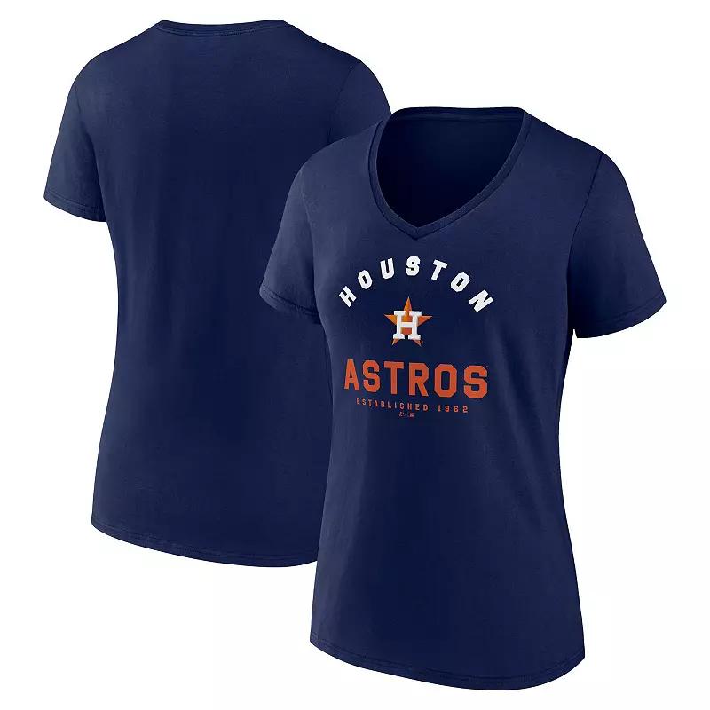 Women's Fanatics Branded Deep Sea Blue Seattle Kraken Authentic Pro V-Neck T-Shirt,  Product Image