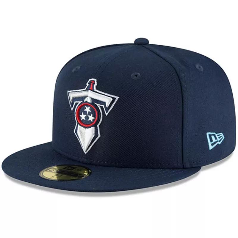 Men's New Era Navy Tennessee Titans Omaha 59FIFTY Fitted Hat,  Product Image