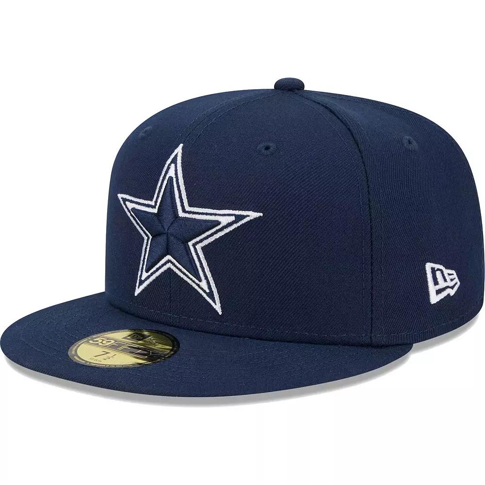Men's New Era Navy Dallas Cowboys Main 59FIFTY Fitted Hat,  Product Image