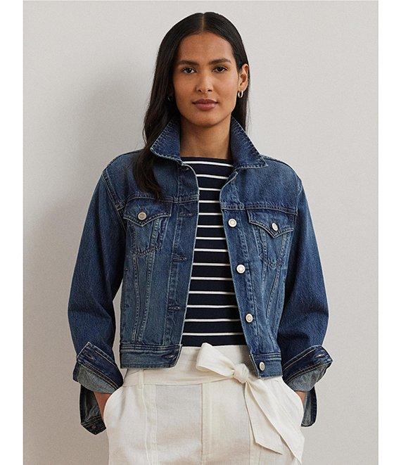 Lauren Ralph Lauren Denim Trucker Jacket Product Image