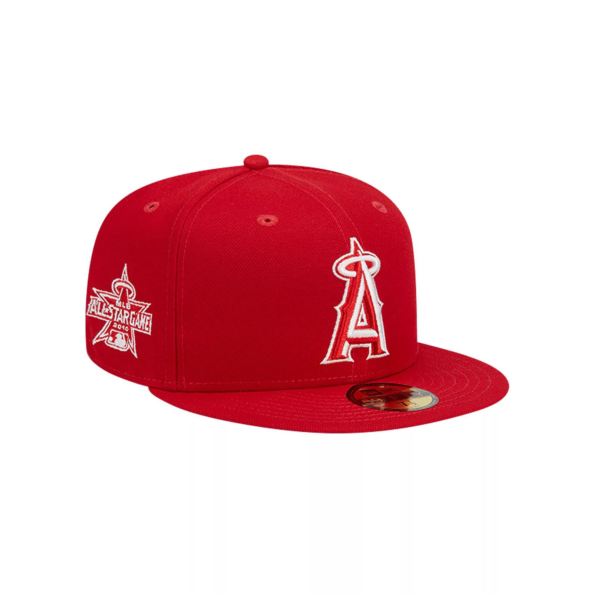 Men's New Era Red Los Angeles Angels Logo 59FIFTY Fitted Hat, Size: 7 7/8 Product Image