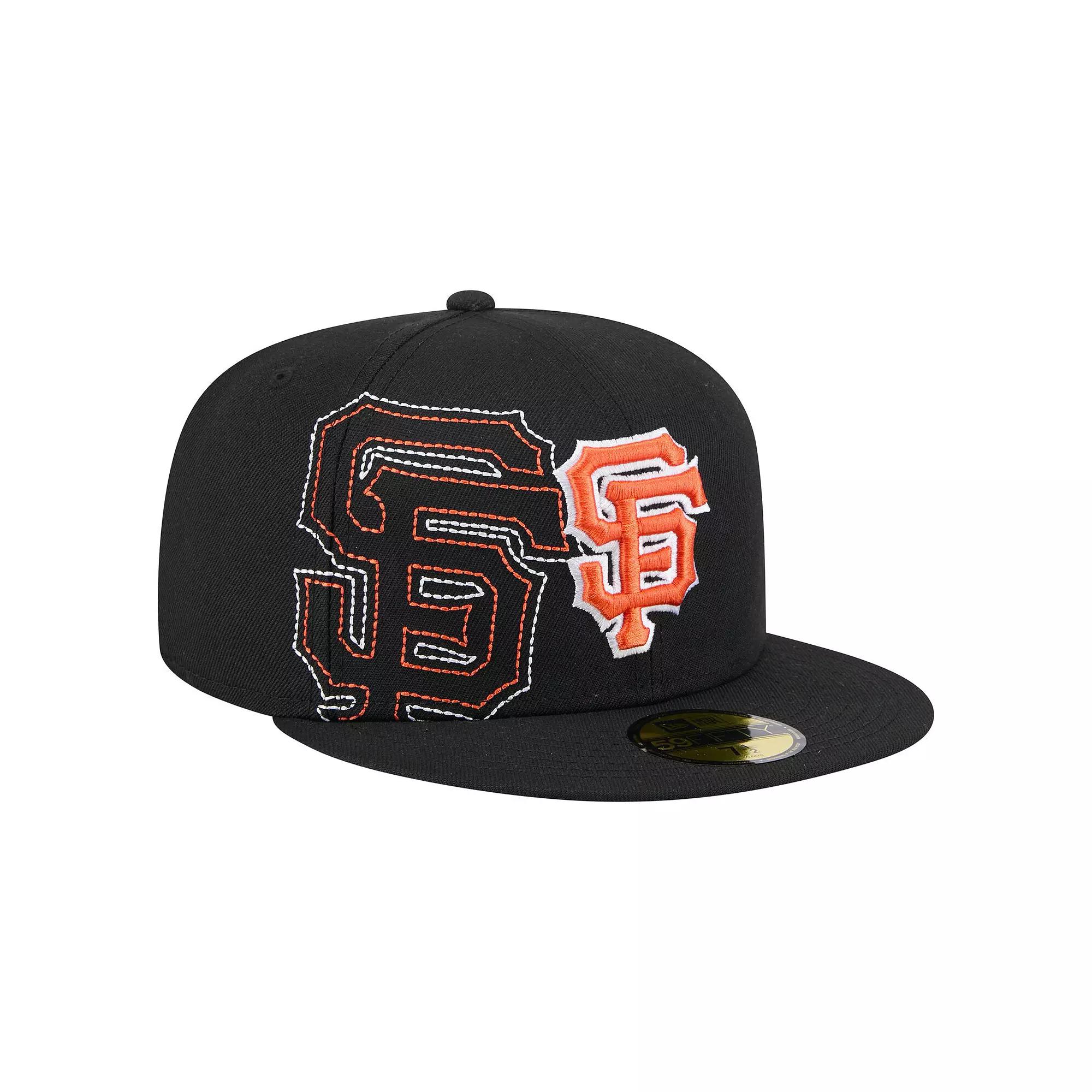 Men's New Era Black San Francisco Giants Yarn Stitch 59FIFTY Fitted Hat,  Product Image