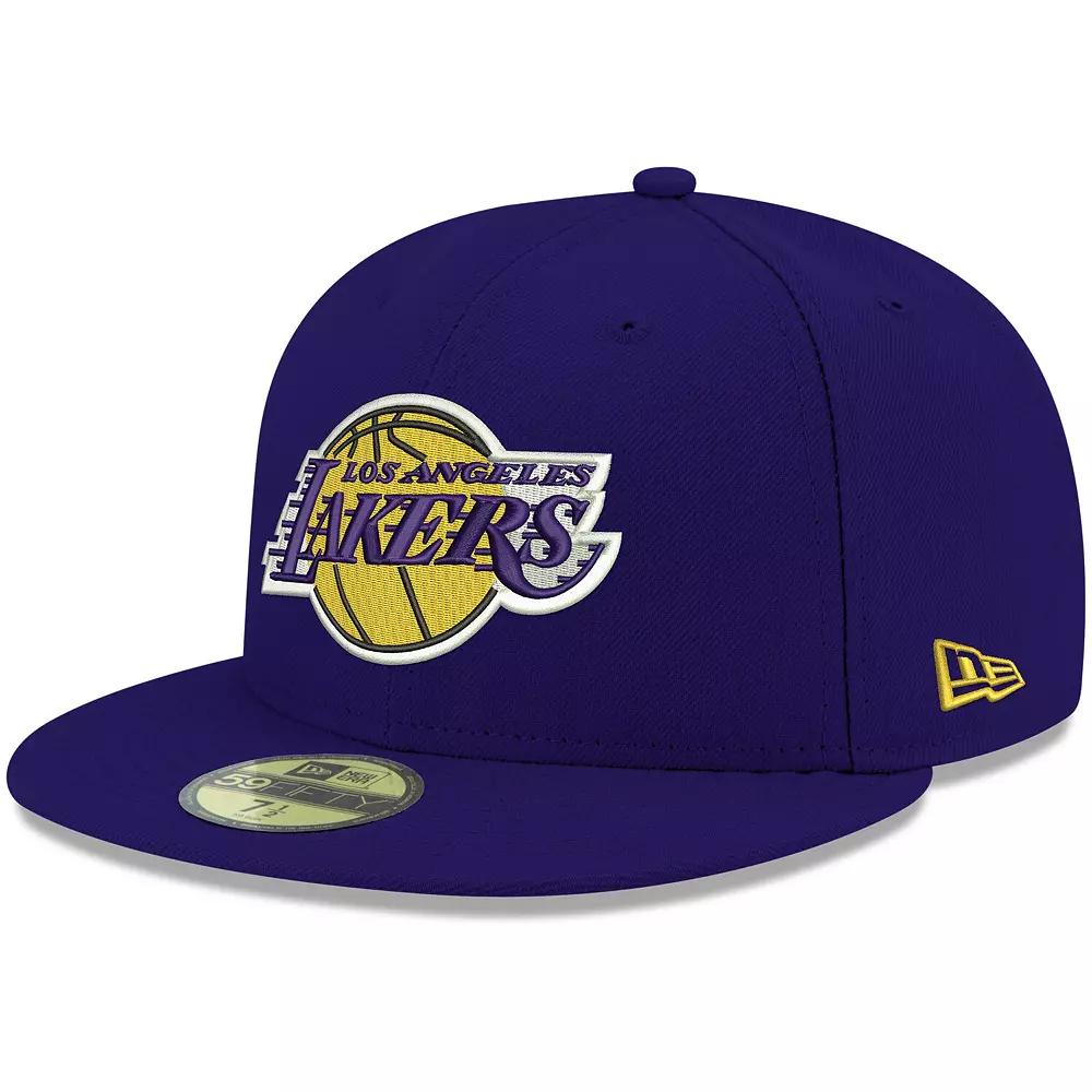 Men's New Era Purple Los Angeles Lakers Official Team Color 59FIFTY Fitted Hat,  Product Image