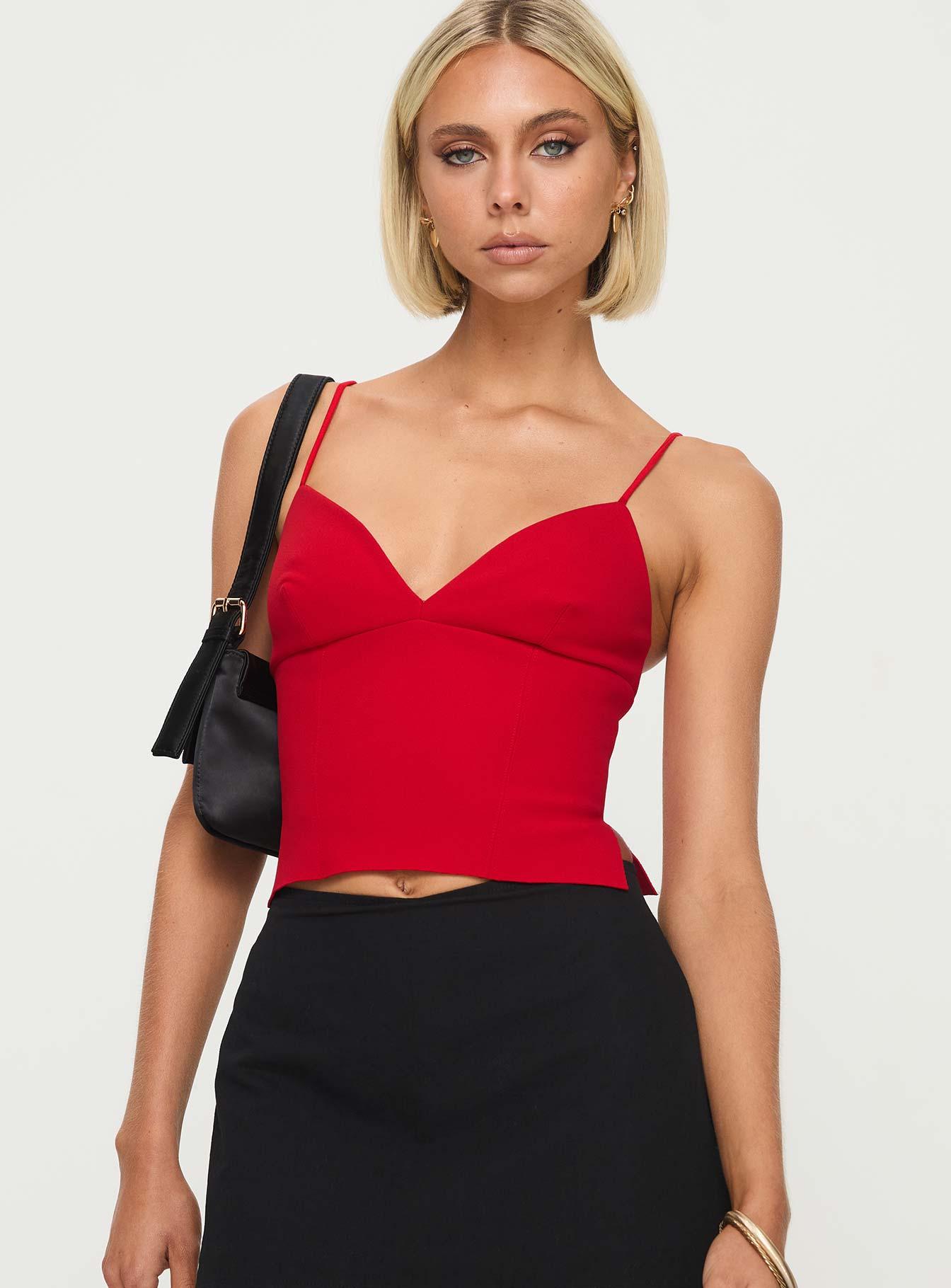 Sculpture Top Red Product Image