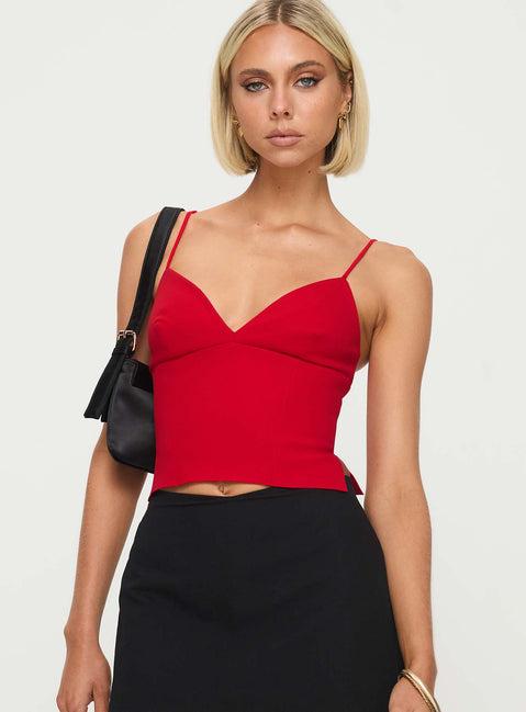 Sculpture Top Red Product Image