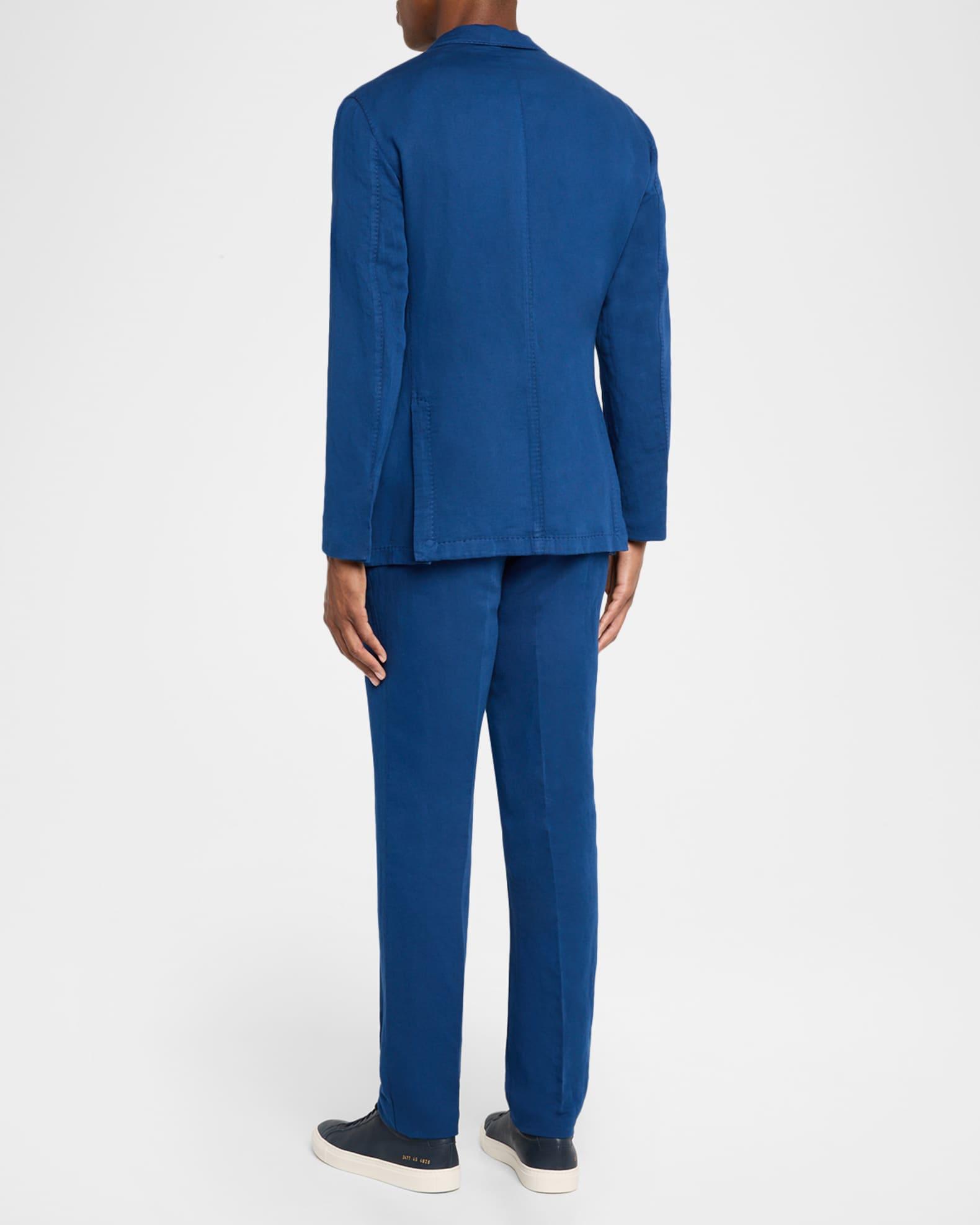 Men's Garment-Dyed Cotton and Linen Suit Product Image