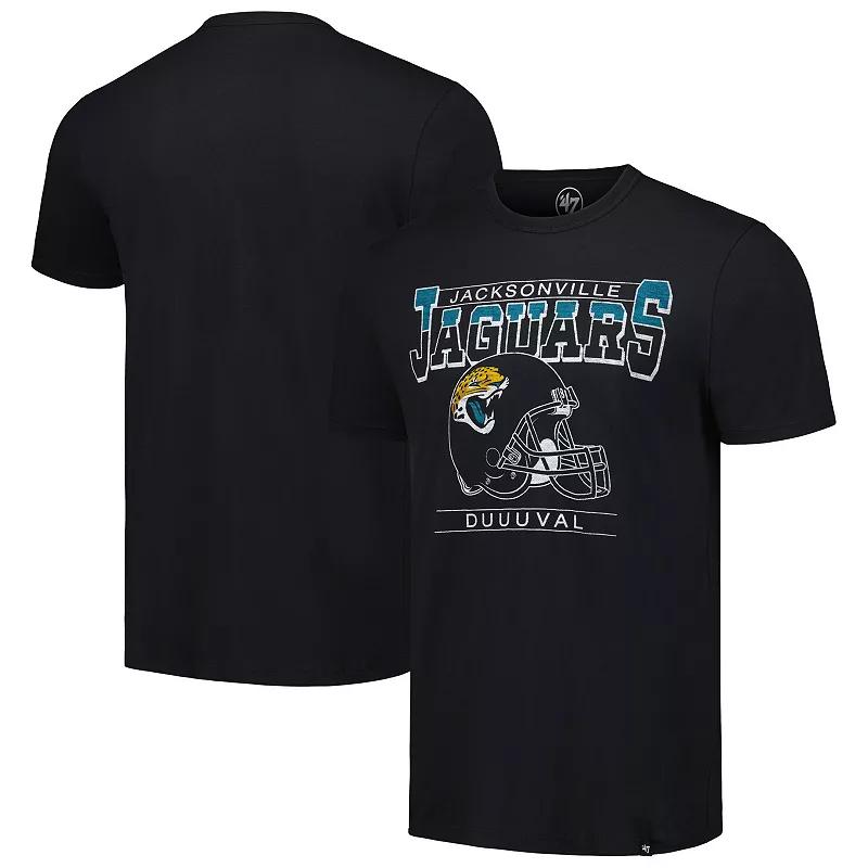 Men's '47 Black Jacksonville Jaguars Time Lock Franklin T-Shirt, Size: 4XB Product Image