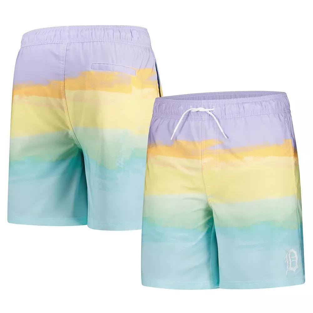 Men's G-III Sports by Carl Banks Light Blue Detroit Tigers Swim Trunks,  Product Image