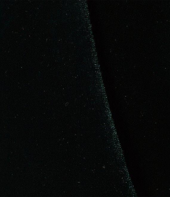 Alex Marie Stretch Velvet High Rise Flat Front Flare Long Length Coordinating Pant Product Image