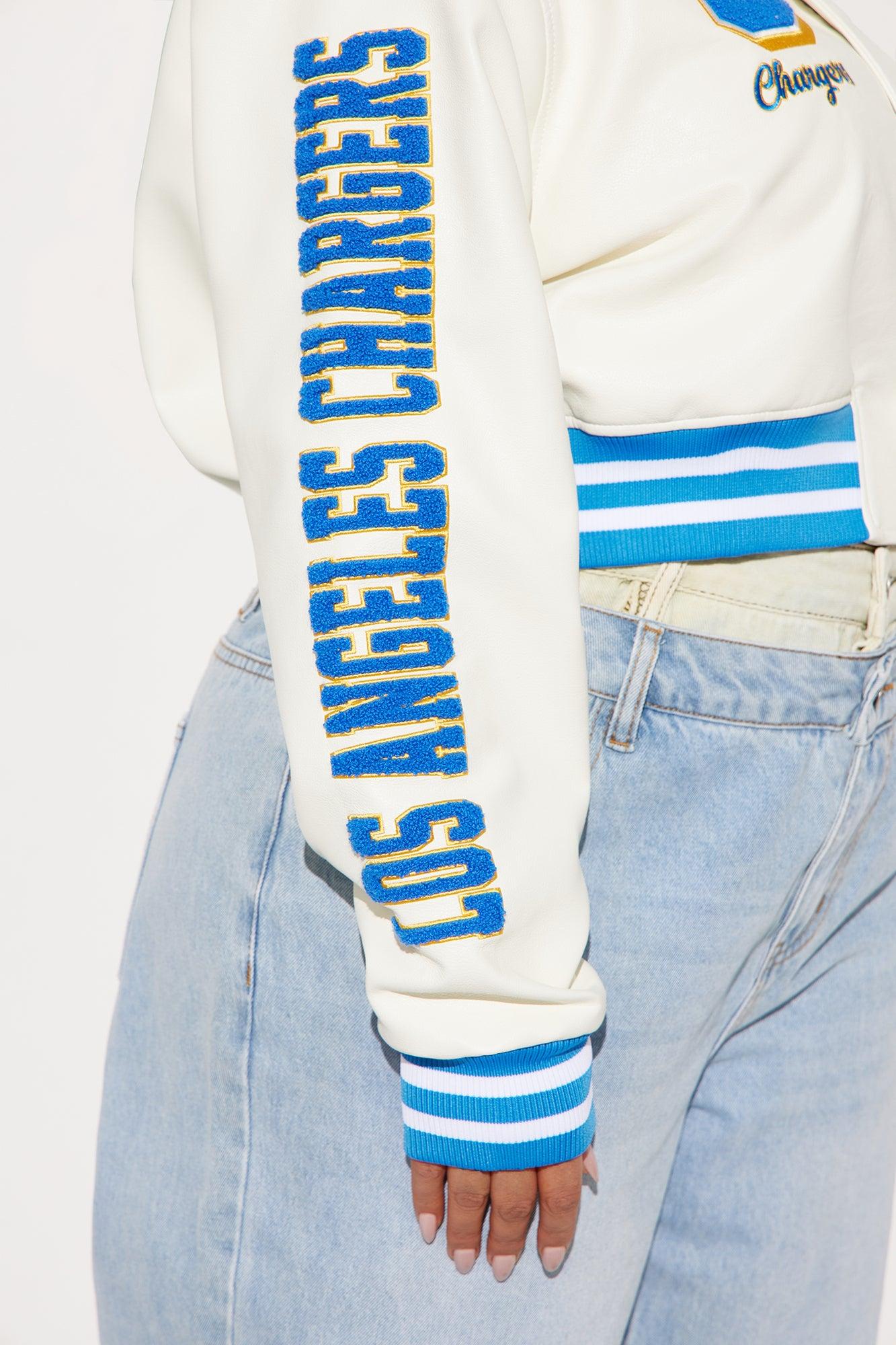 LA Chargers Bomber Jacket - Cream Female Product Image