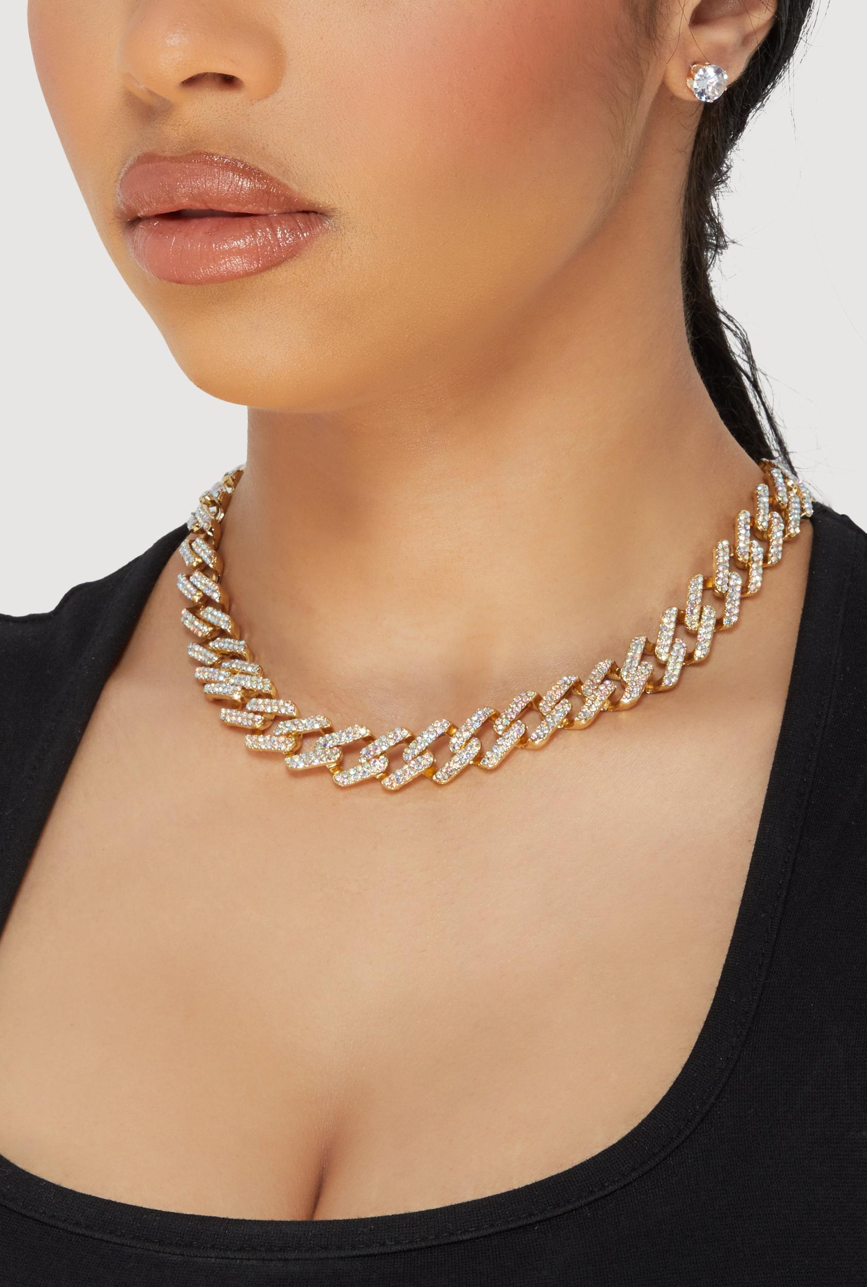 Cubic Zirconia Butterfly Charm Necklace and Stud Earrings Unisex Product Image