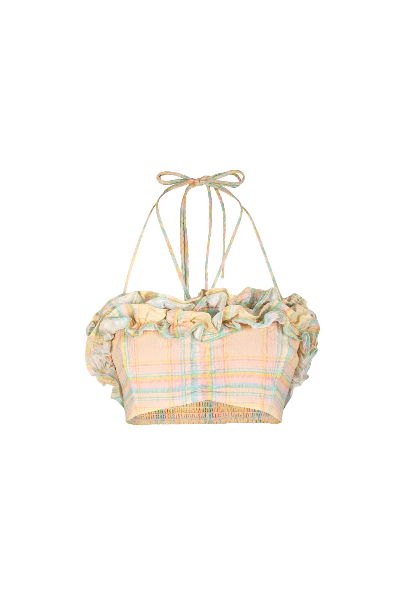 The Banana Plaid Cherry On Top Bikini Bottoms Product Image