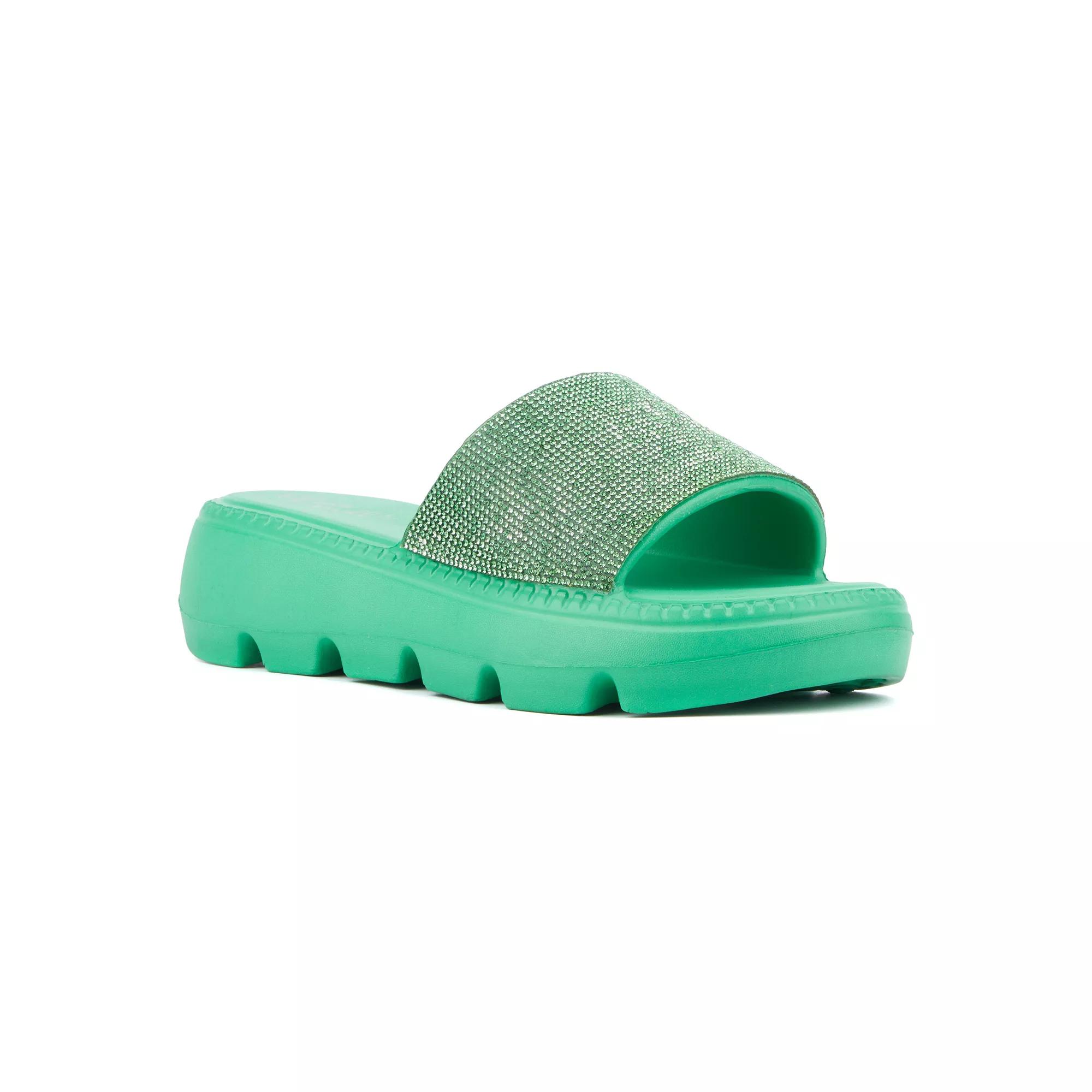 Olivia Miller Women's Glitter Gaze Slide Sandals,  Product Image