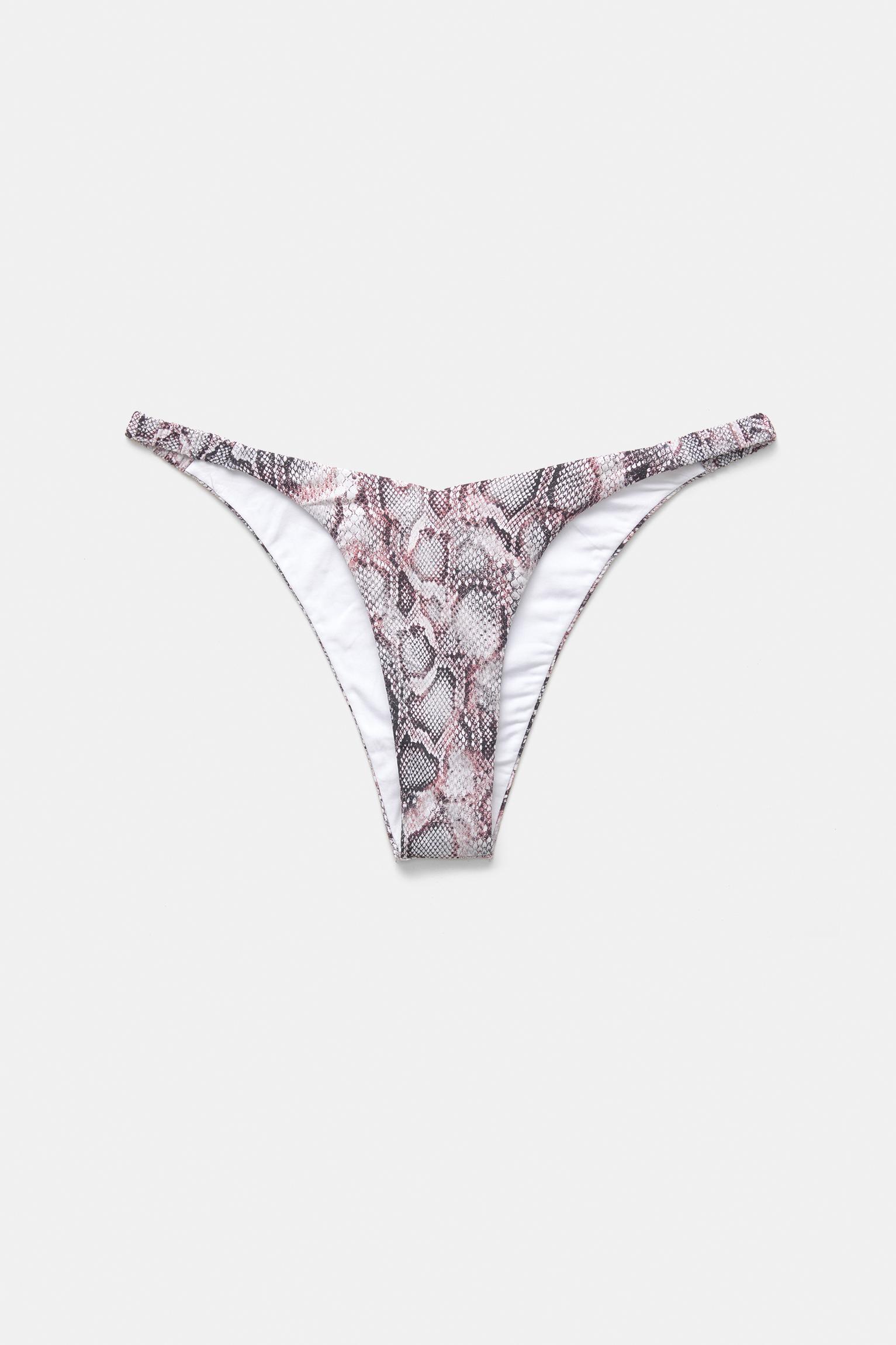 Snakeskin print bikini bottoms Product Image
