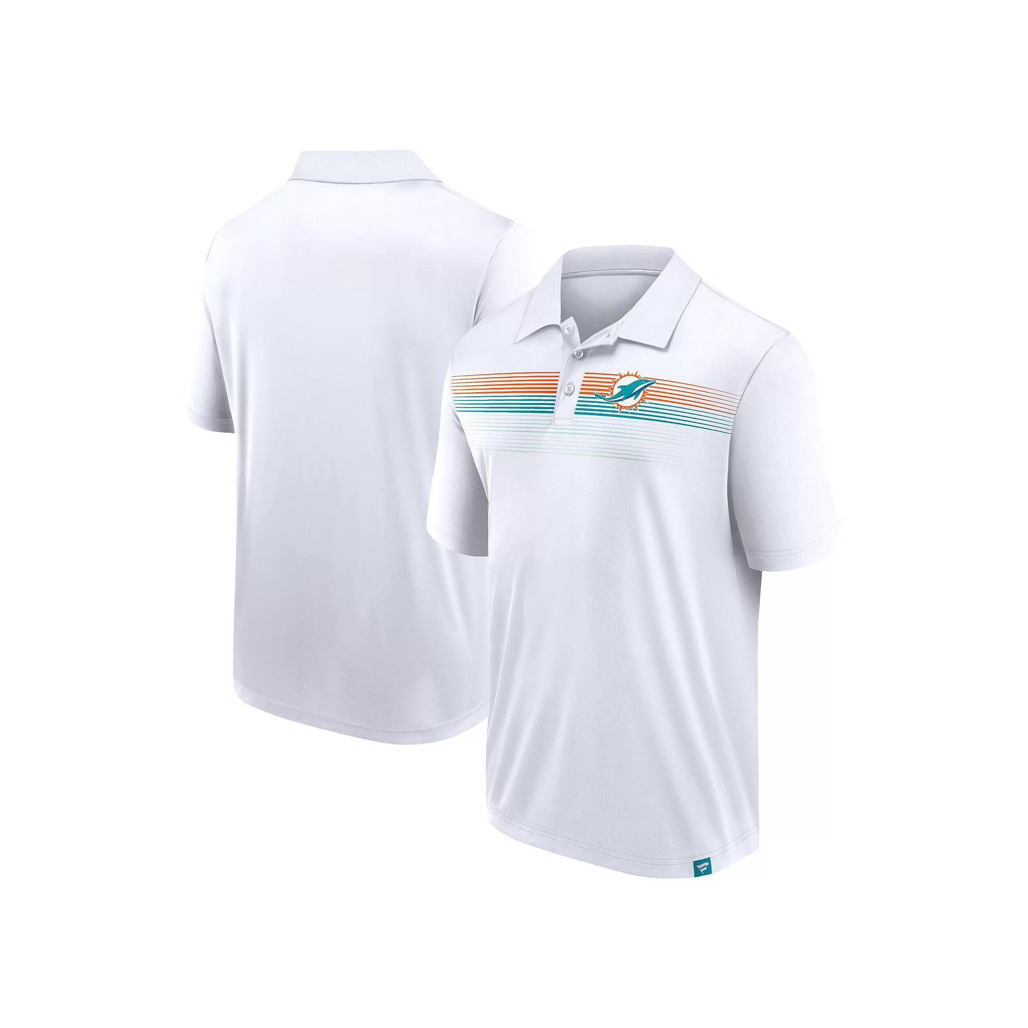 Men's Fanatics White Miami Dolphins Big & Tall Sublimated Polo,  Product Image