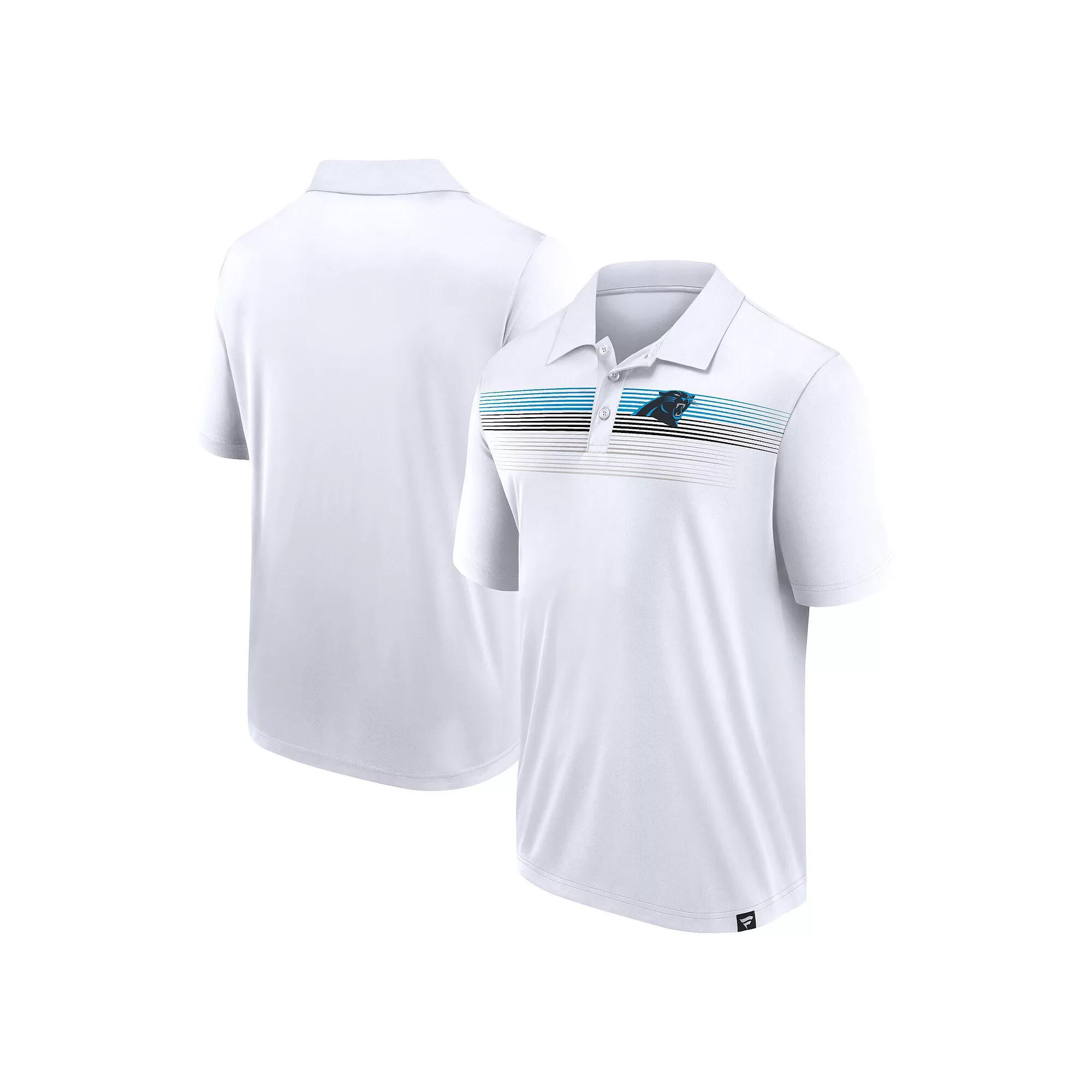 Men's Fanatics White Carolina Panthers Victory For Us Interlock Polo,  Product Image