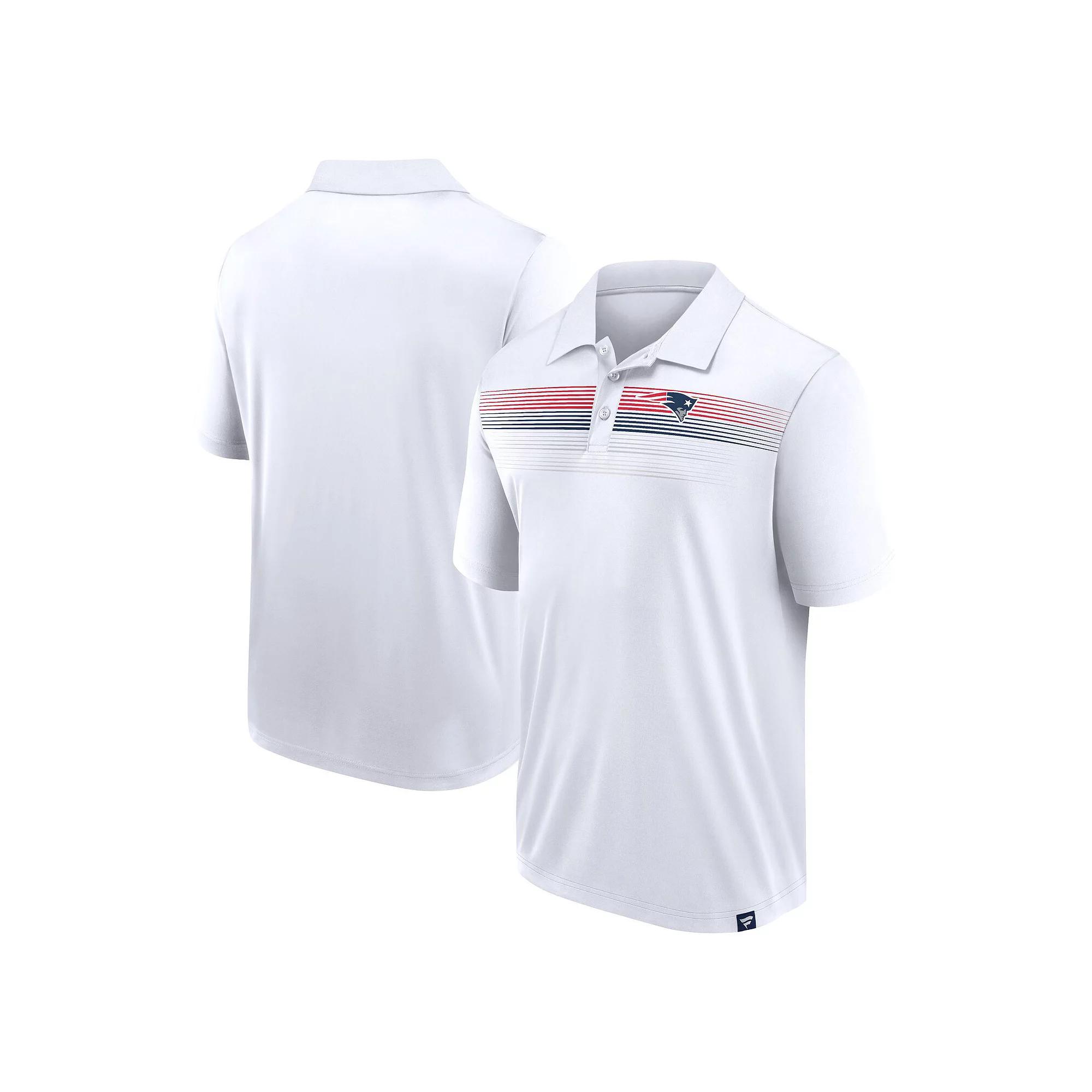 Men's Fanatics White New England Patriots Big & Tall Sublimated Polo,  Product Image