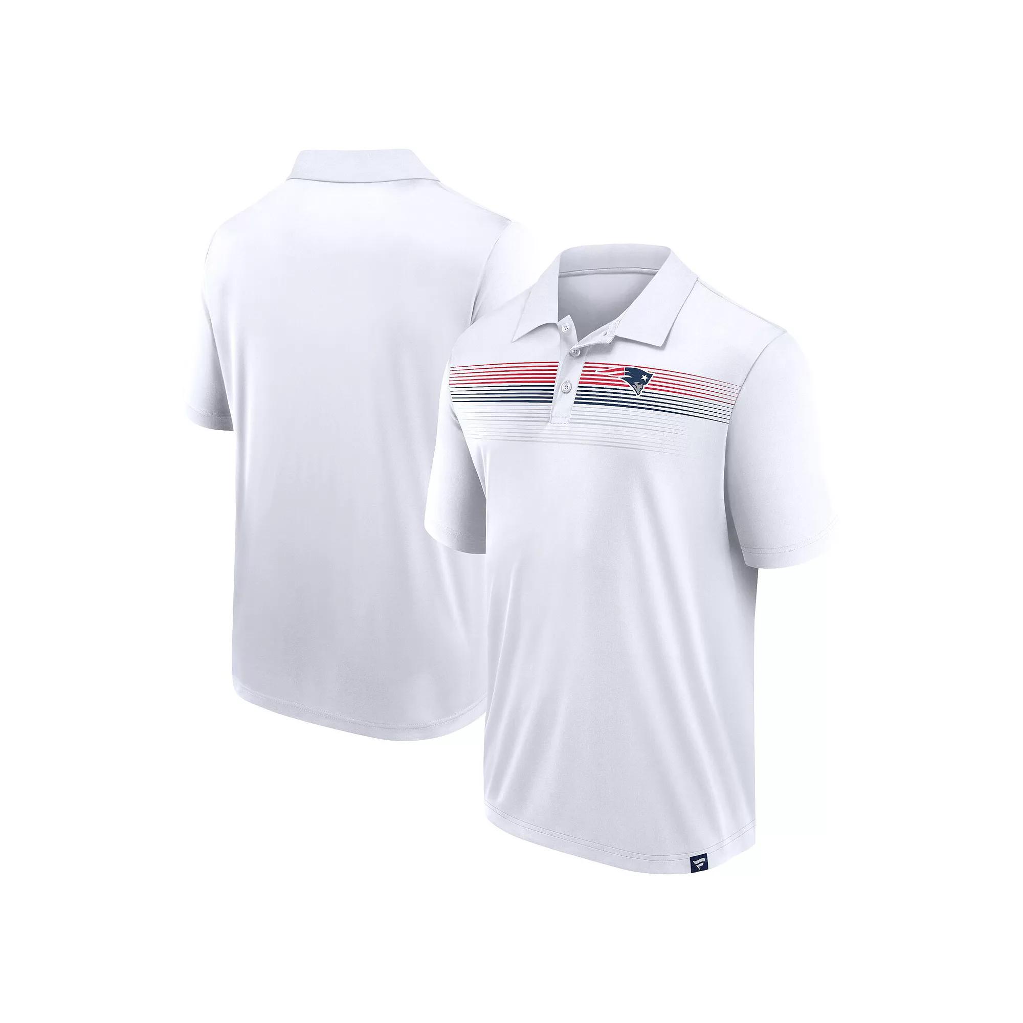 Men's Fanatics White New England Patriots Big & Tall Sublimated Polo,  Product Image