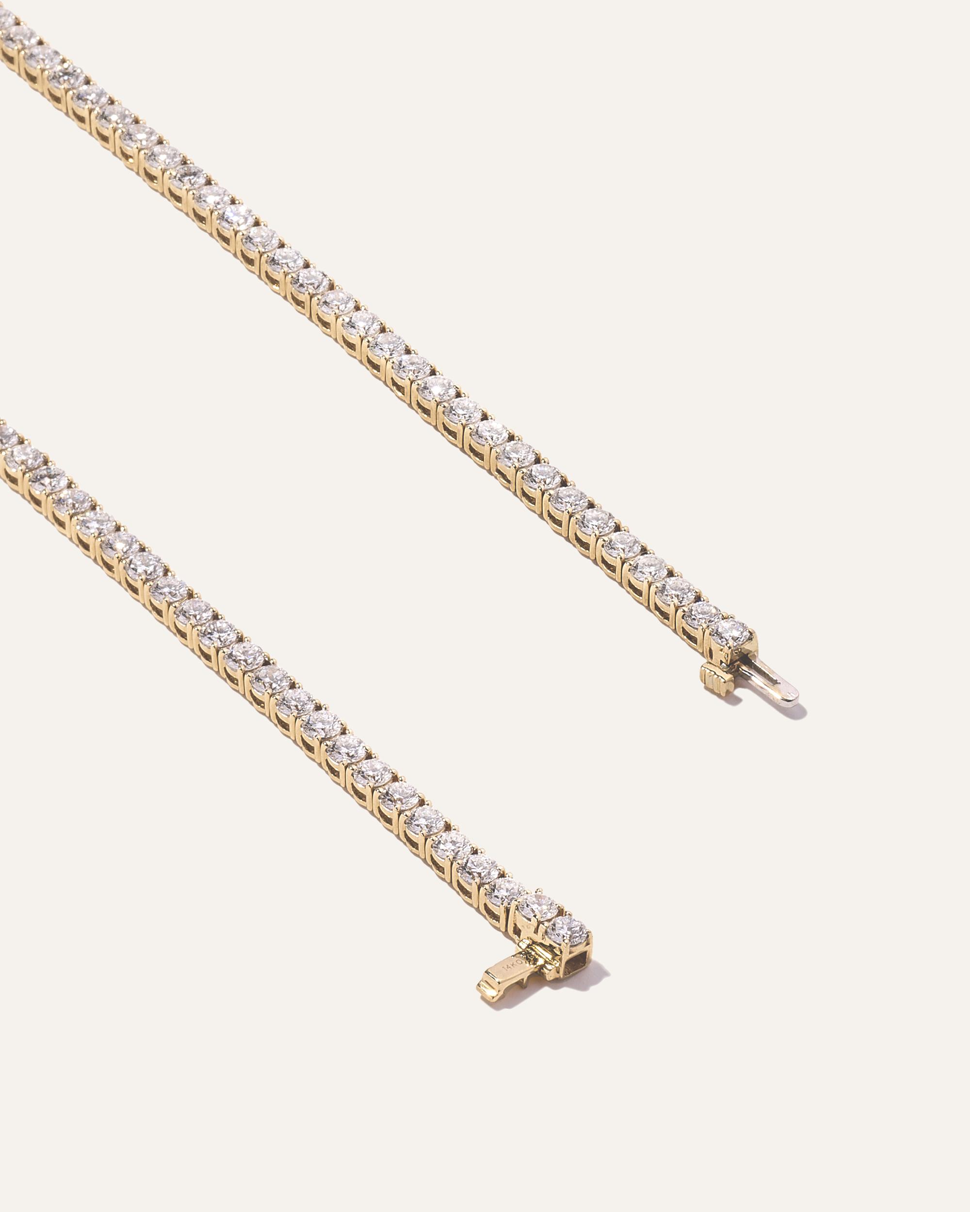 Quince | Women's 14K Gold Lab Grown Diamond Tennis Bracelet Product Image