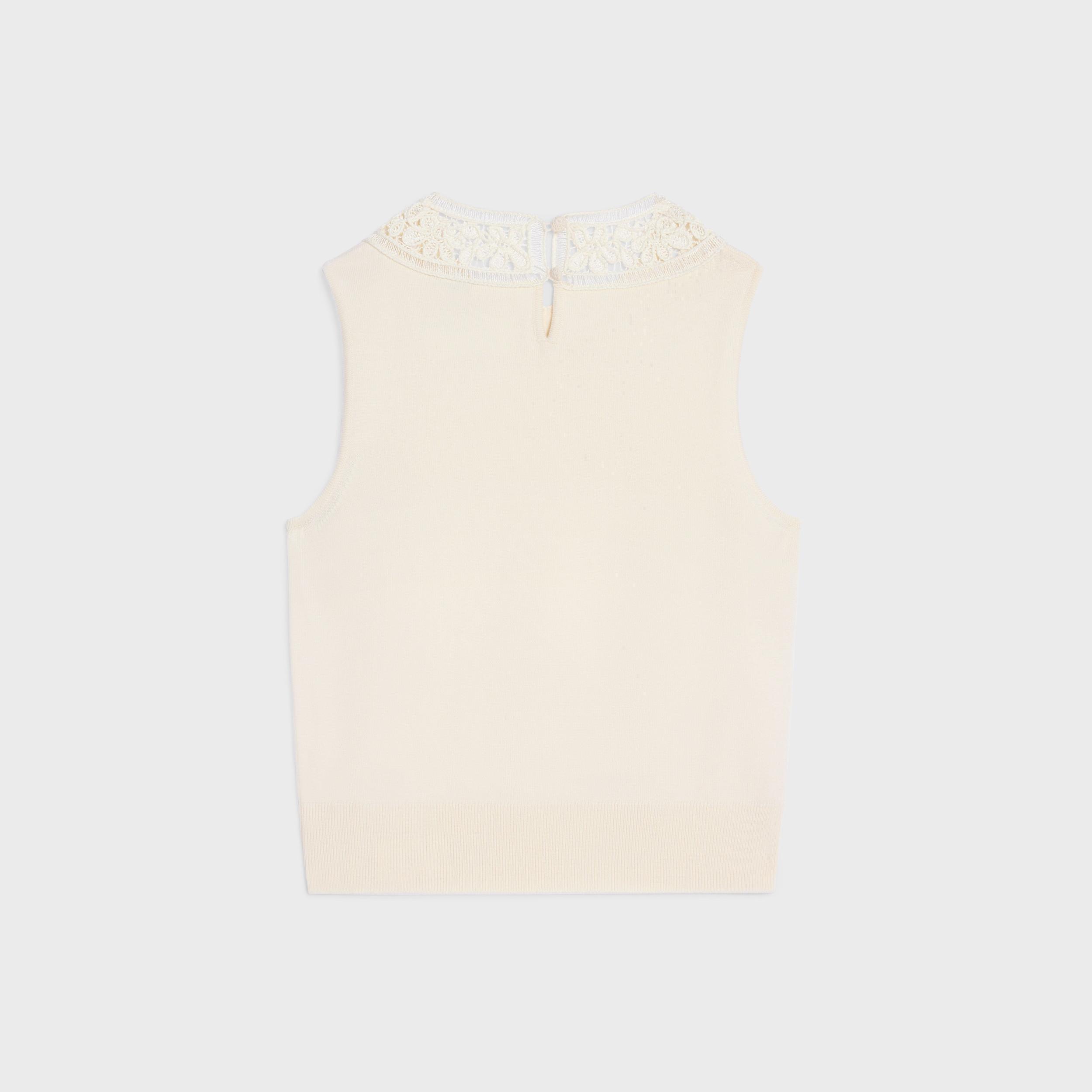sleeveless top in wool Product Image