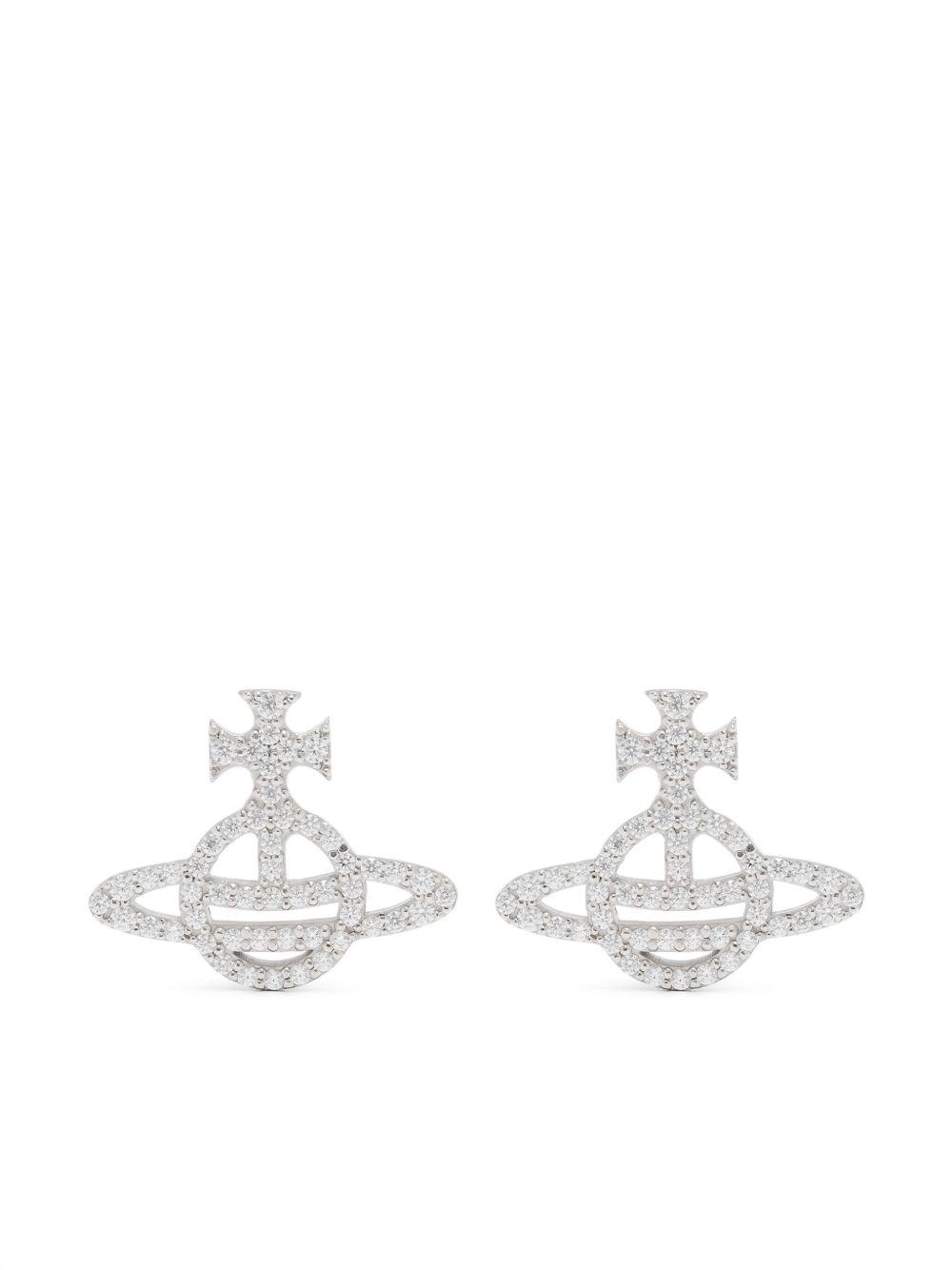 Calliope embellished Orb-plaque earrings Product Image