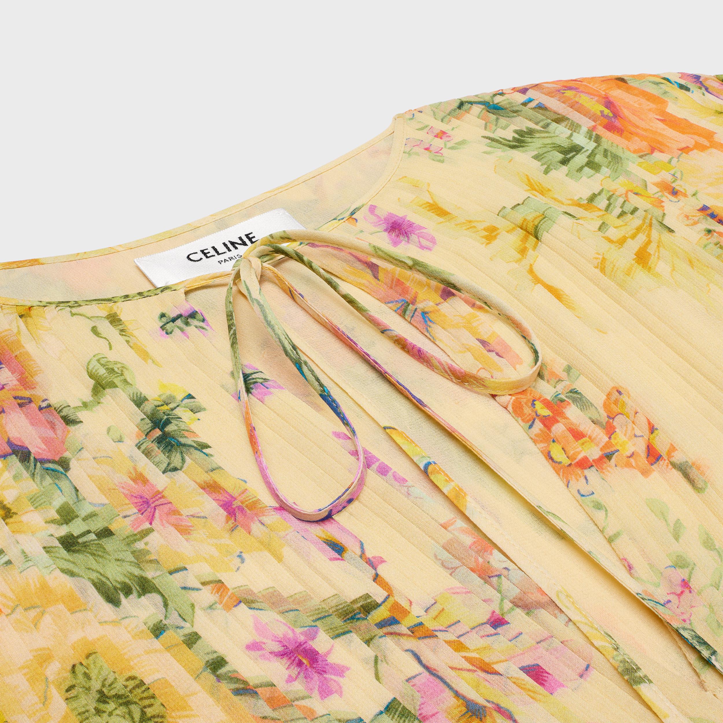 mini pleated dress IN silk georgette Product Image