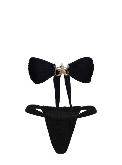 So Sunkissed Hardware Detail Bikini Top Black Product Image