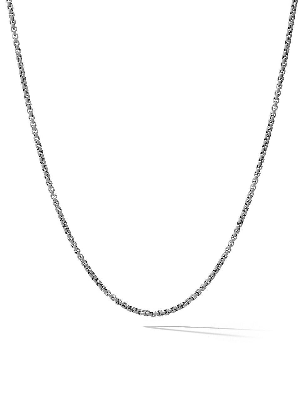 David Yurman Men's Box Chain Necklace with Stainless Steel & Sterling Silver, 5mm Product Image