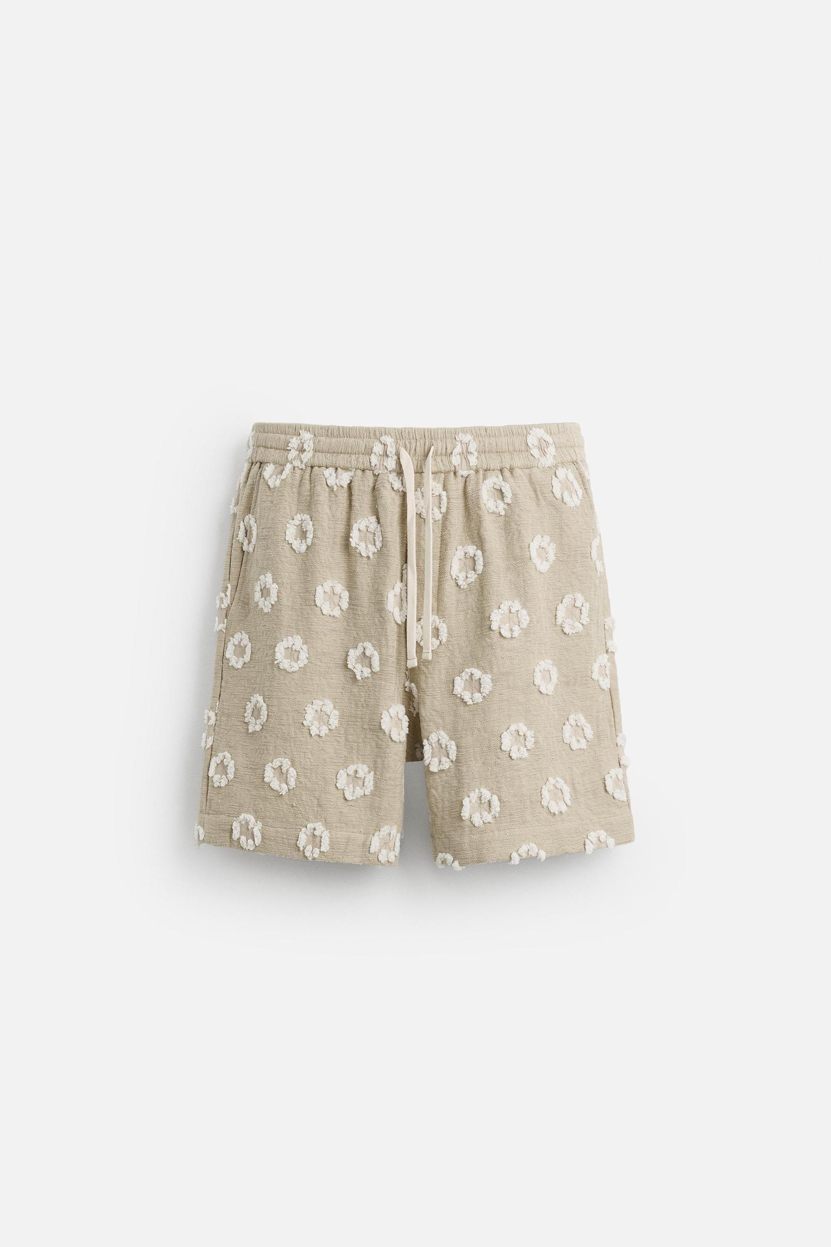 JACQUARD TEXTURED SHORTS Product Image