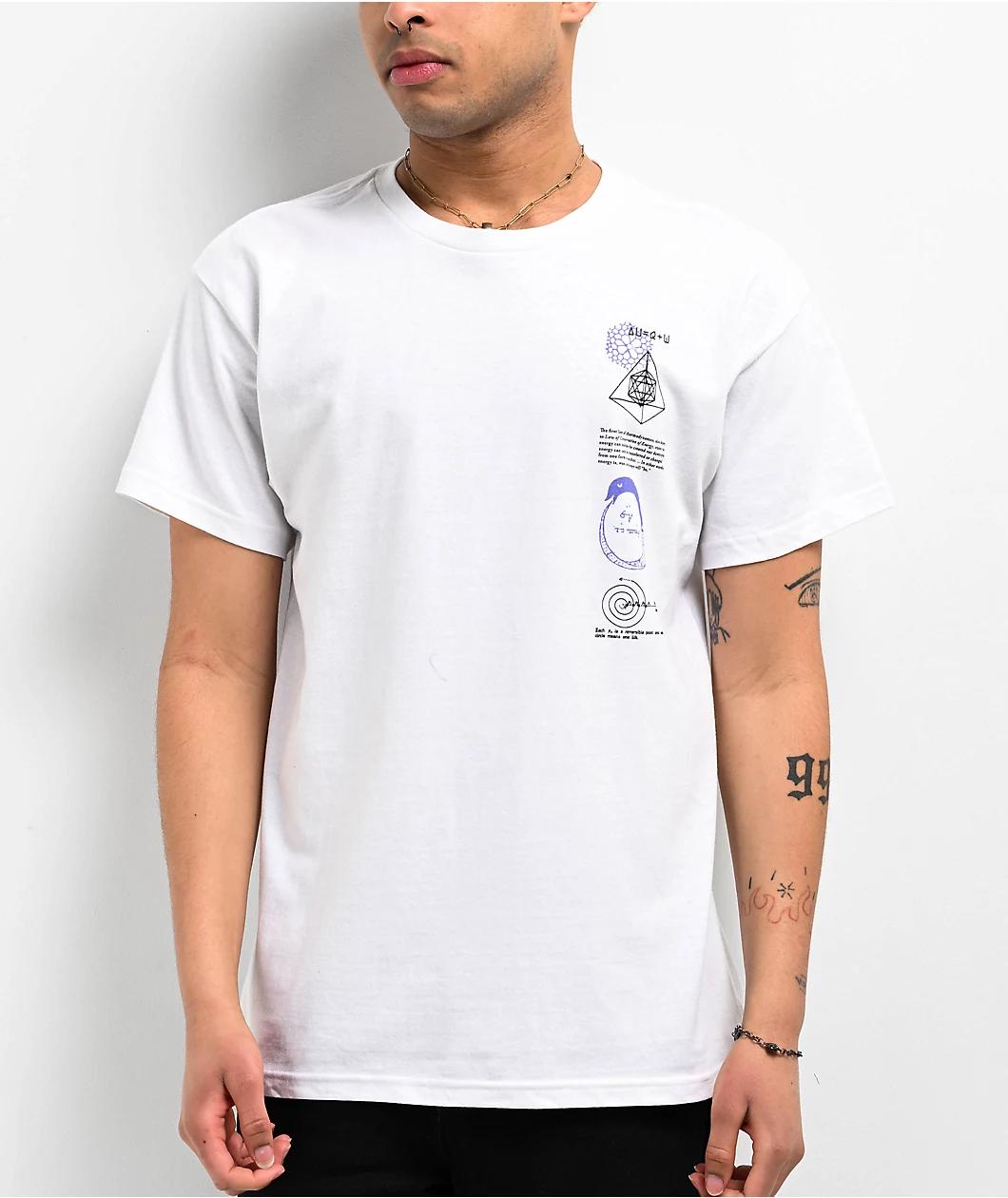 ITA Law Of Energy White T-Shirt Product Image