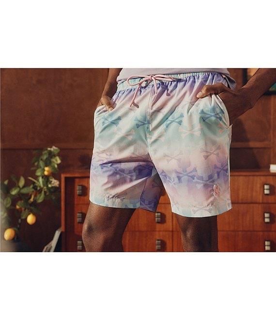 Psycho Bunny Forster Bunny Print 5 3/4#double; Swim Trunks Product Image