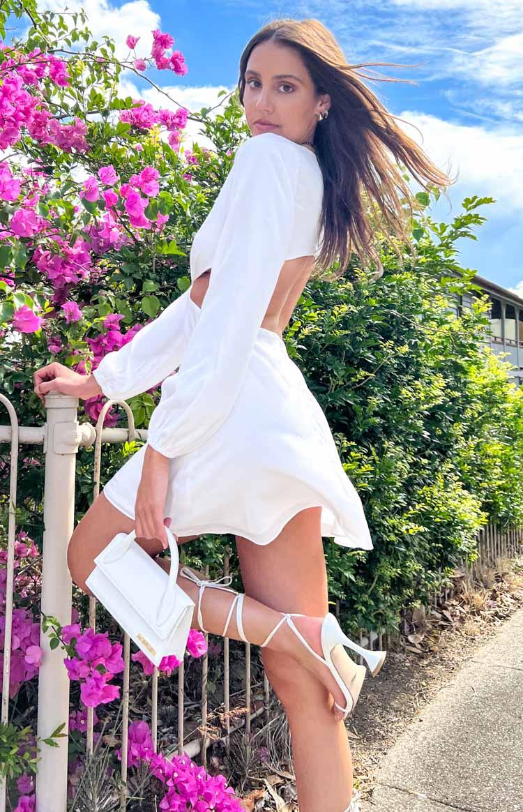 Mars Twist Mini Dress White Product Image