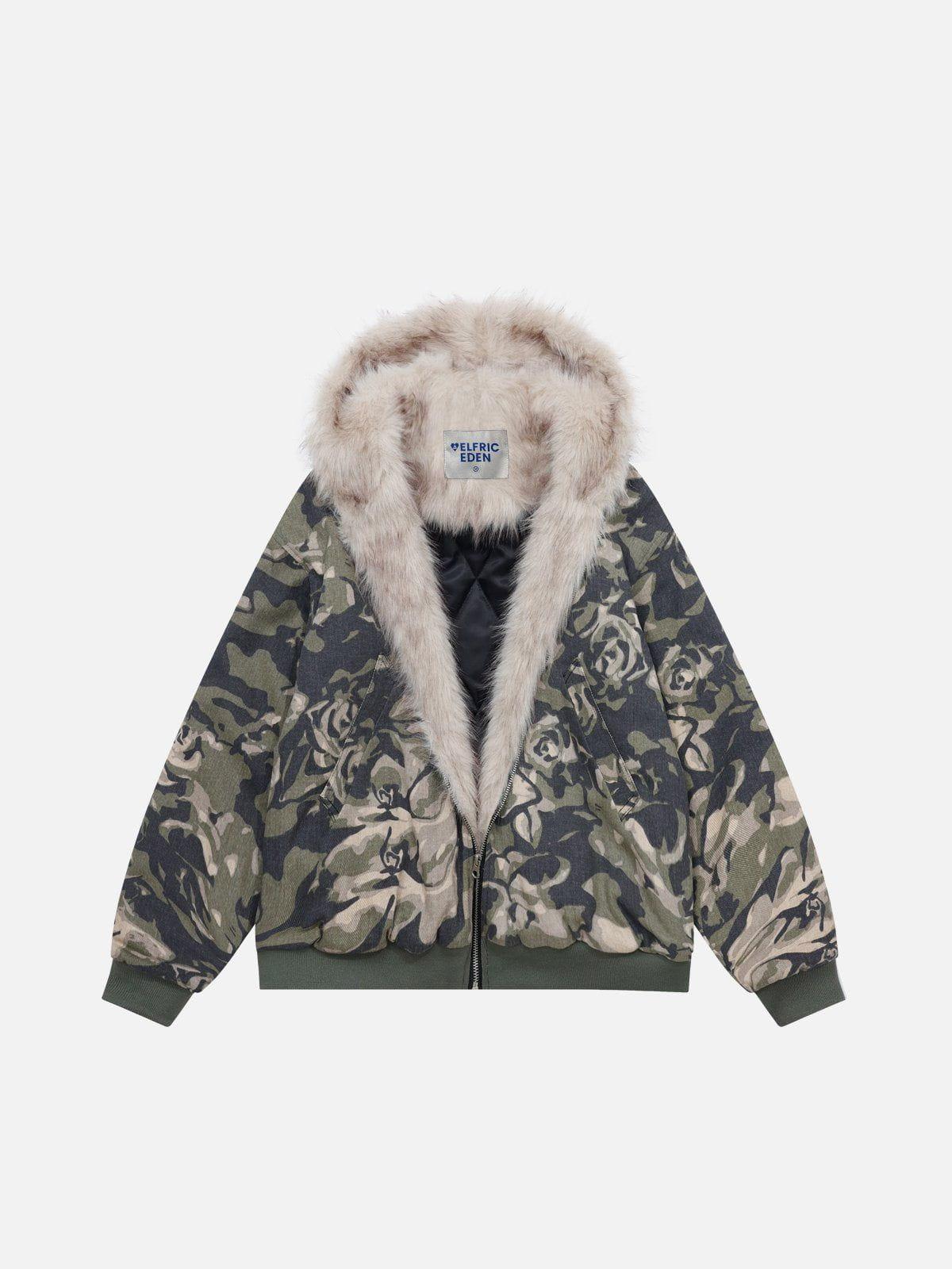 Aelfric Eden Camouflage Cropped Coat Product Image