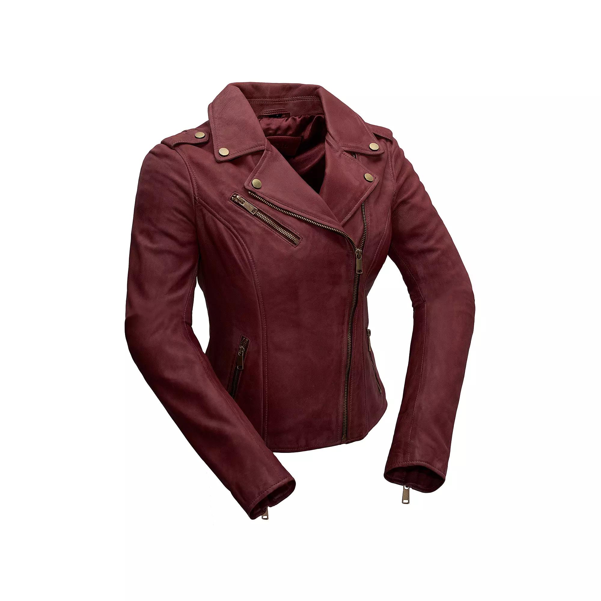 Women's Whet Blu Harper Asymmetrical Leather Jacket,  Product Image
