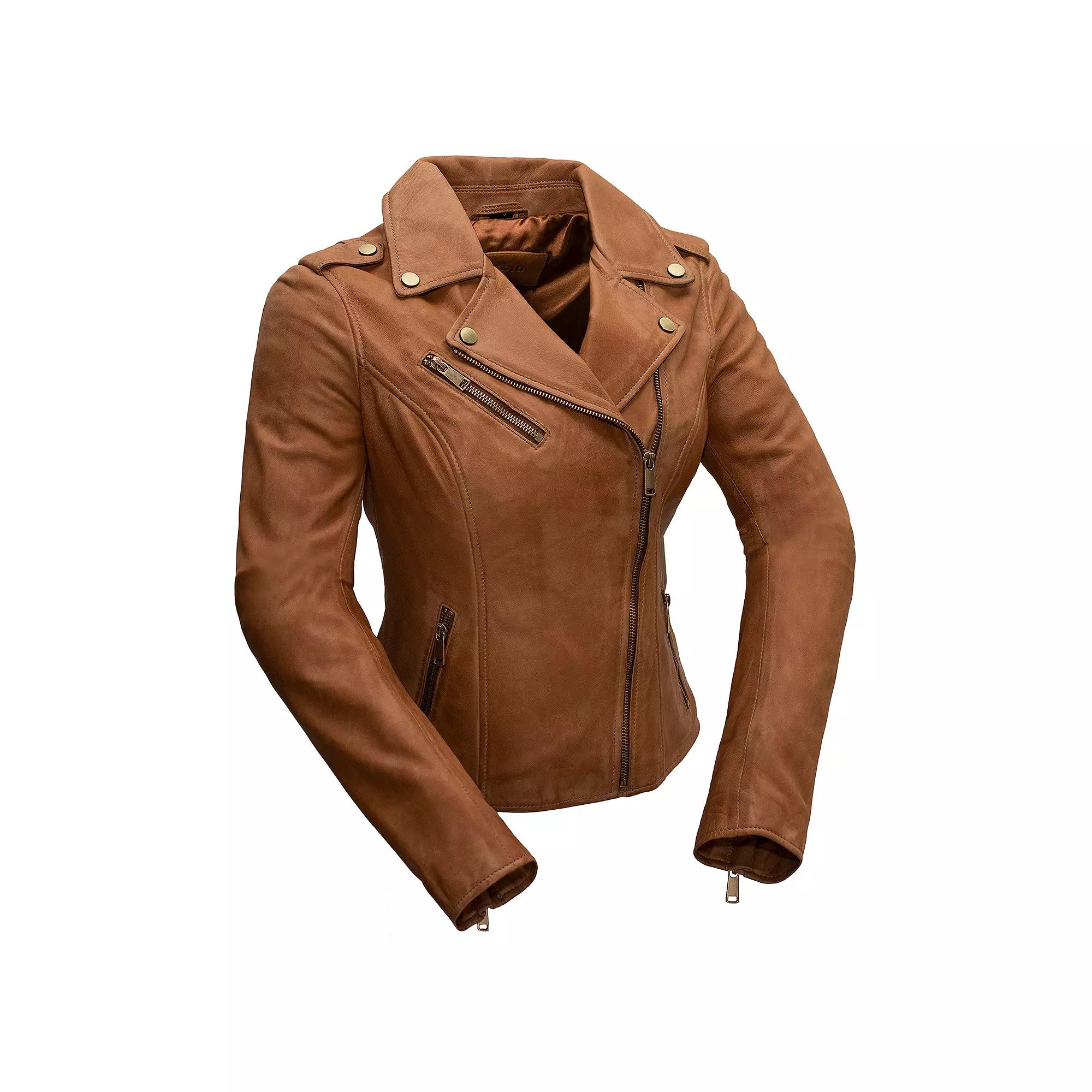 Women's Whet Blu Harper Asymmetrical Leather Jacket,  Product Image