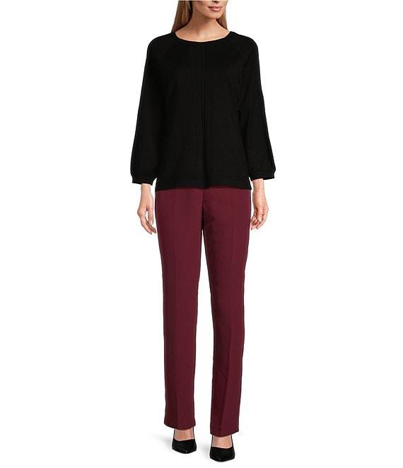 Investments 3/4 Balloon Sleeve Crew Neck Sweater Product Image