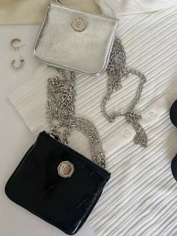 Chains Shiny Split-Joint Bags Accessories Crossbody Bags Product Image