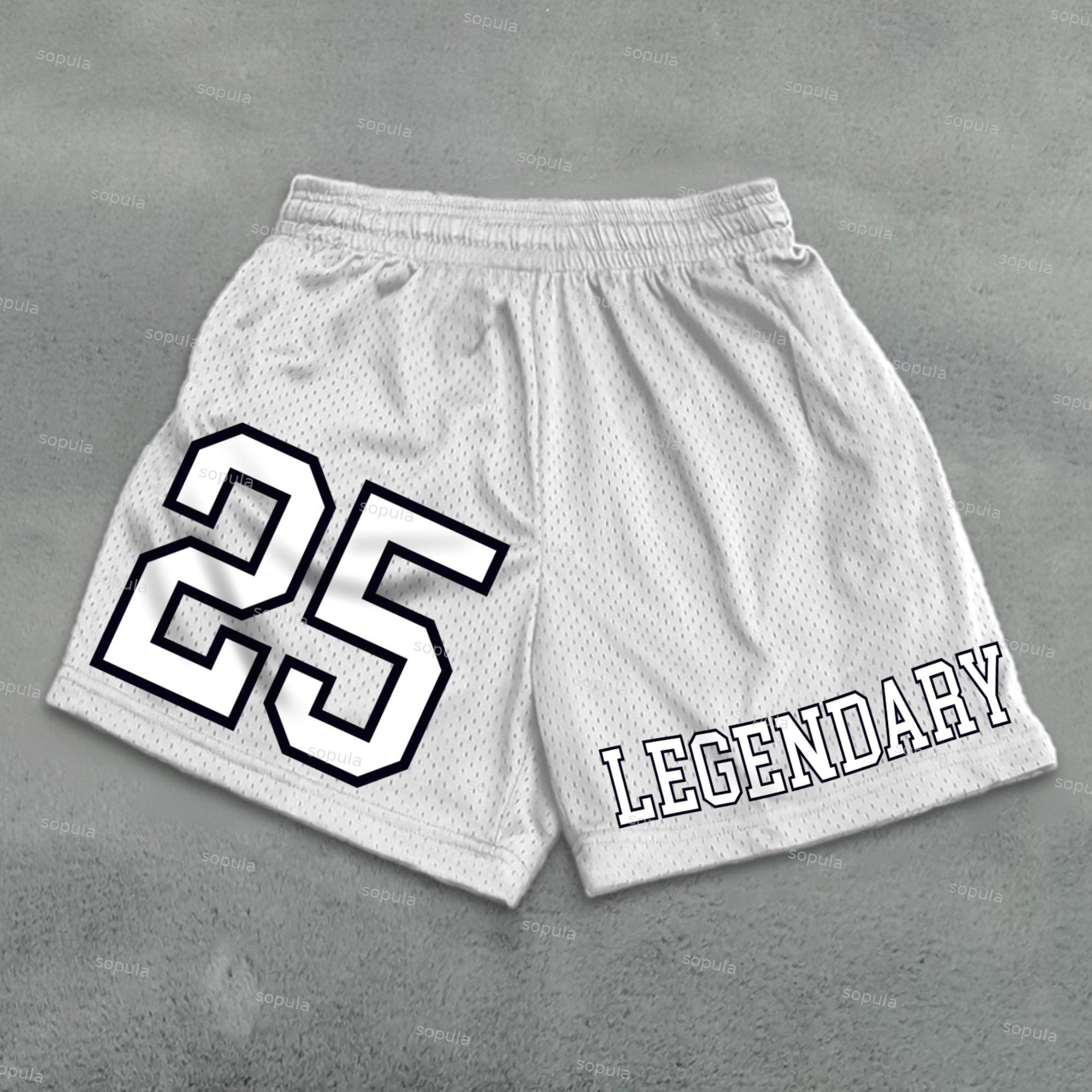 Vintage Mesh No 25 Legendary Printed Dot Sports Shorts Product Image