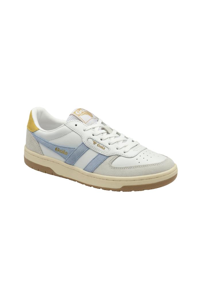 Gola Classics Women's Hawk Sneakers - White/Air/Pollen Product Image