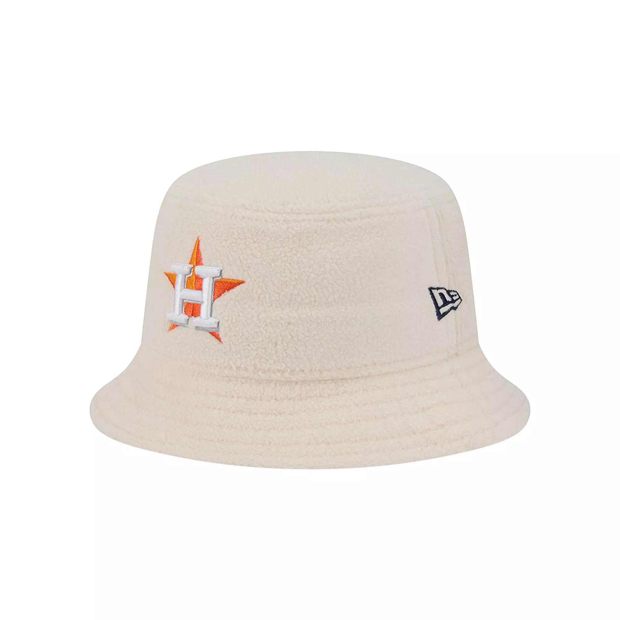 Women's New Era White Houston Astros Chrome Cozy Bucket Hat, Size: Medium Product Image