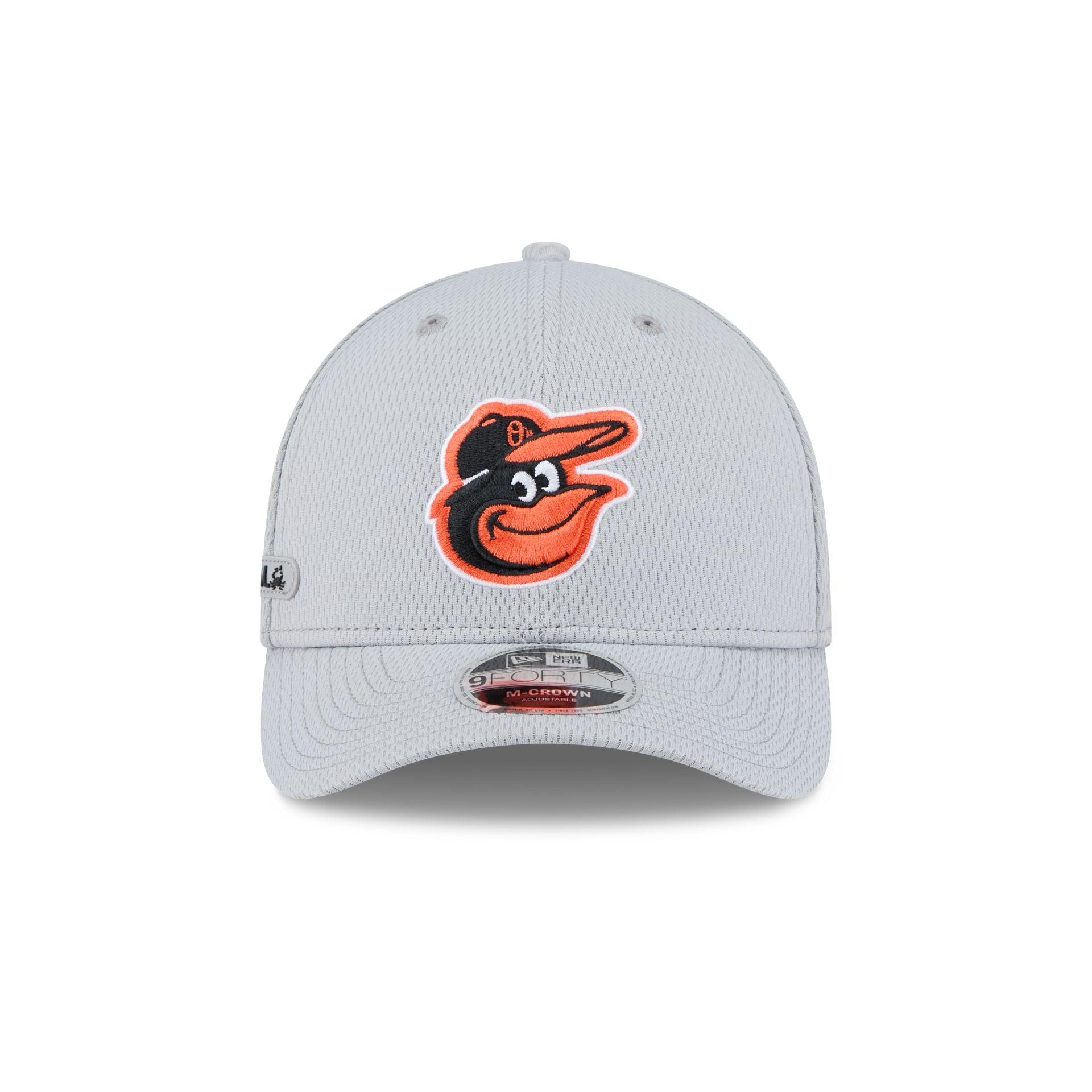 Baltimore Orioles 2025 Clubhouse Gray 9FORTY M-Crown Snapback Hat Male Product Image