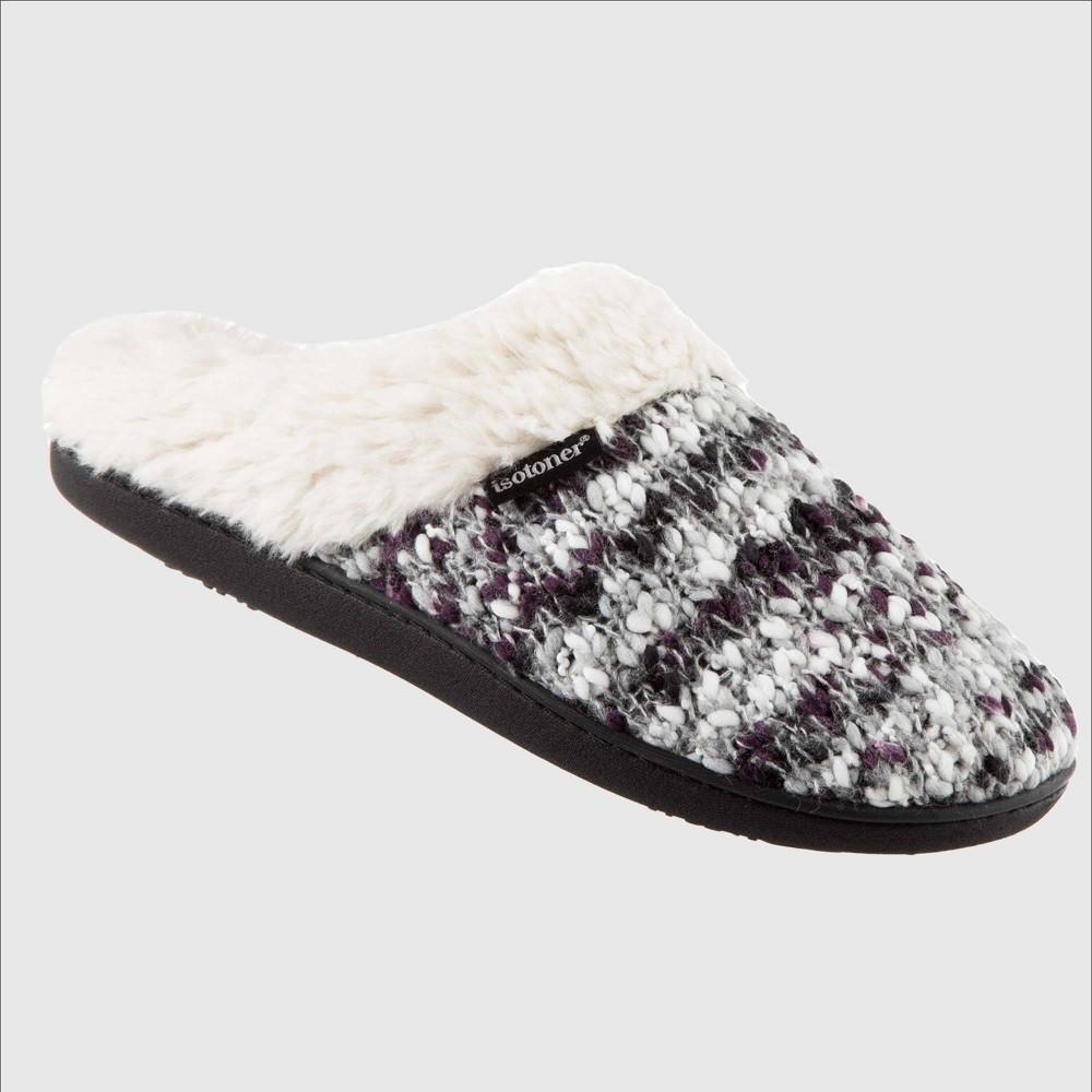 Isotoner Women's Sweater Knit Amanda Hoodback Slippers Product Image
