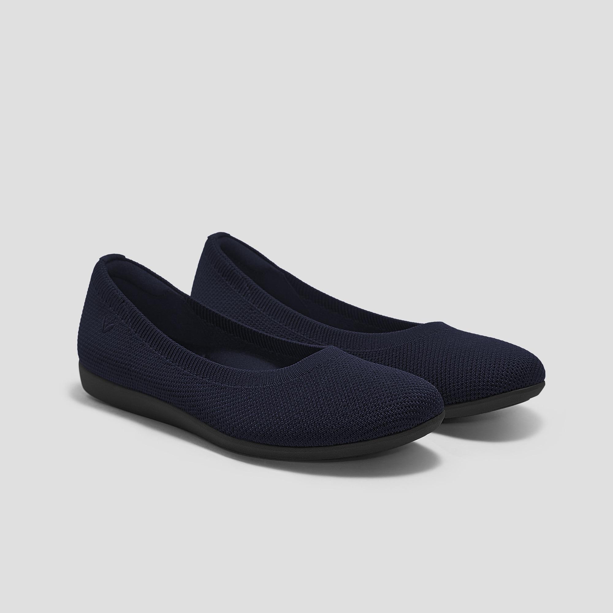 Water-Repellent Round-Toe Walking Flats (Claire Walker) Product Image