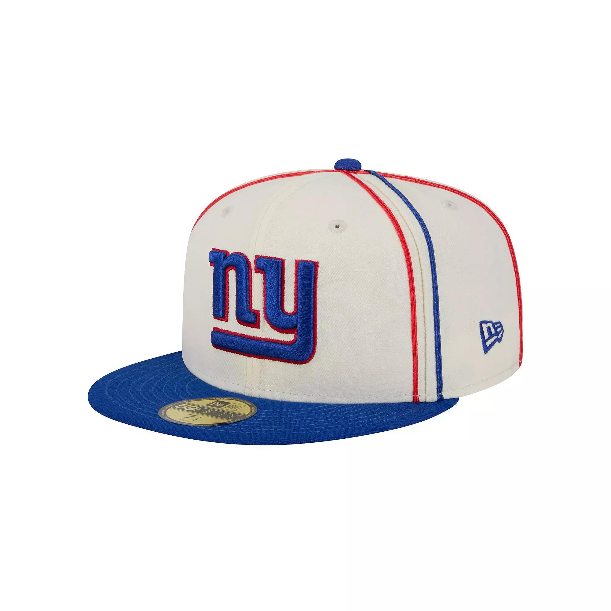 Men's New Era Cream New York Giants Soutache 59FIFTY Fitted Hat,  Product Image