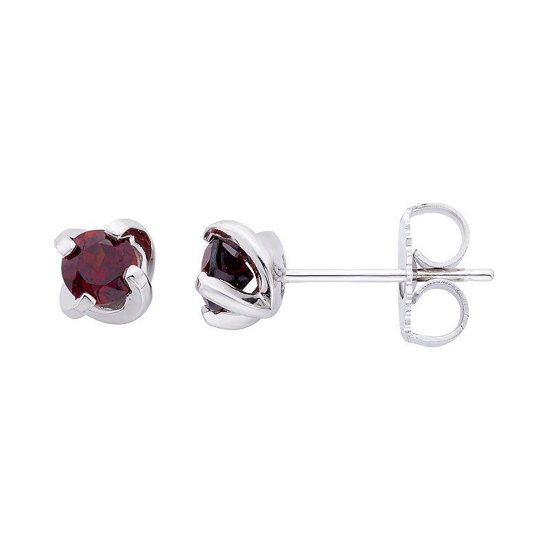 Boston Bay Diamonds Sterling Silver Birthstone Swirl Earrings, Women's, Purple Product Image