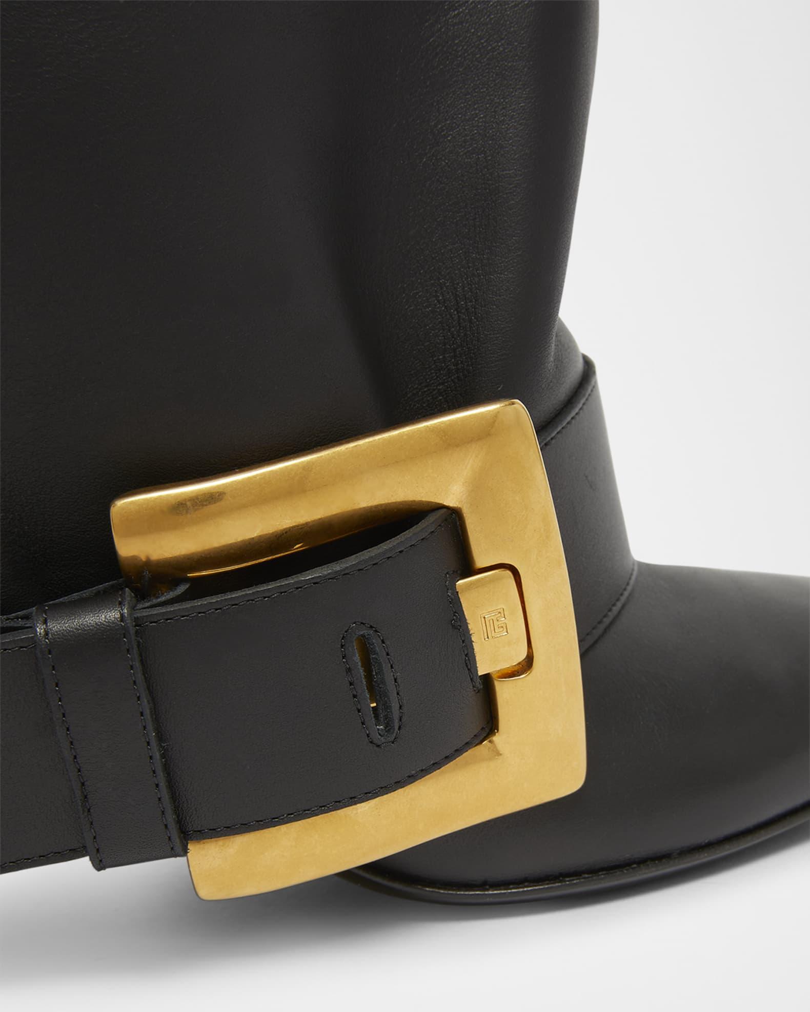 Anthem Leather Buckle Knee-High Boots Product Image